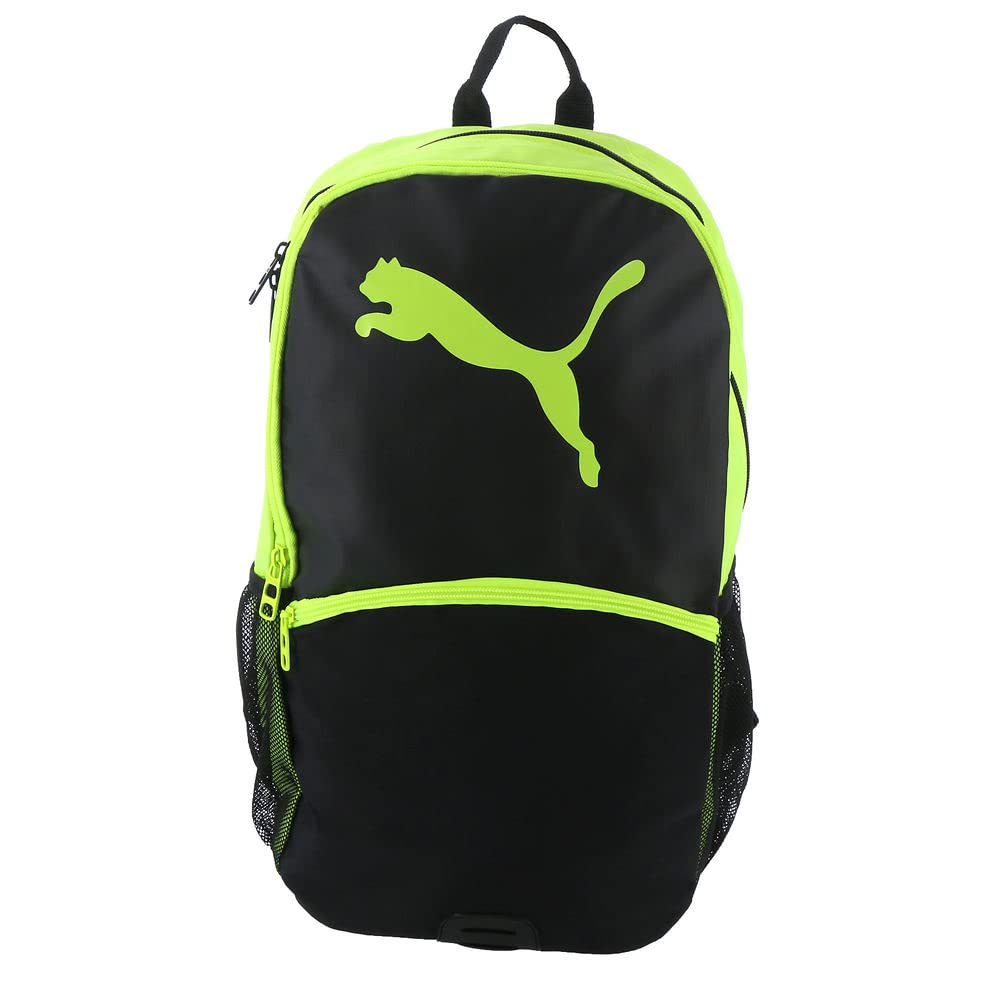 PUMA Evercat Emulator Unisex Backpack - Waterproof Laptop Backpack for Work & Travel (Black/Yellow) - Perfect for College, Hiking & Daily Commute