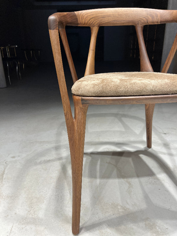 Premium Solid Walnut Dining Chair - Italian Style Luxury Wooden Chair for Home, Restaurant & Office - Elegant & Durable Seating Solution