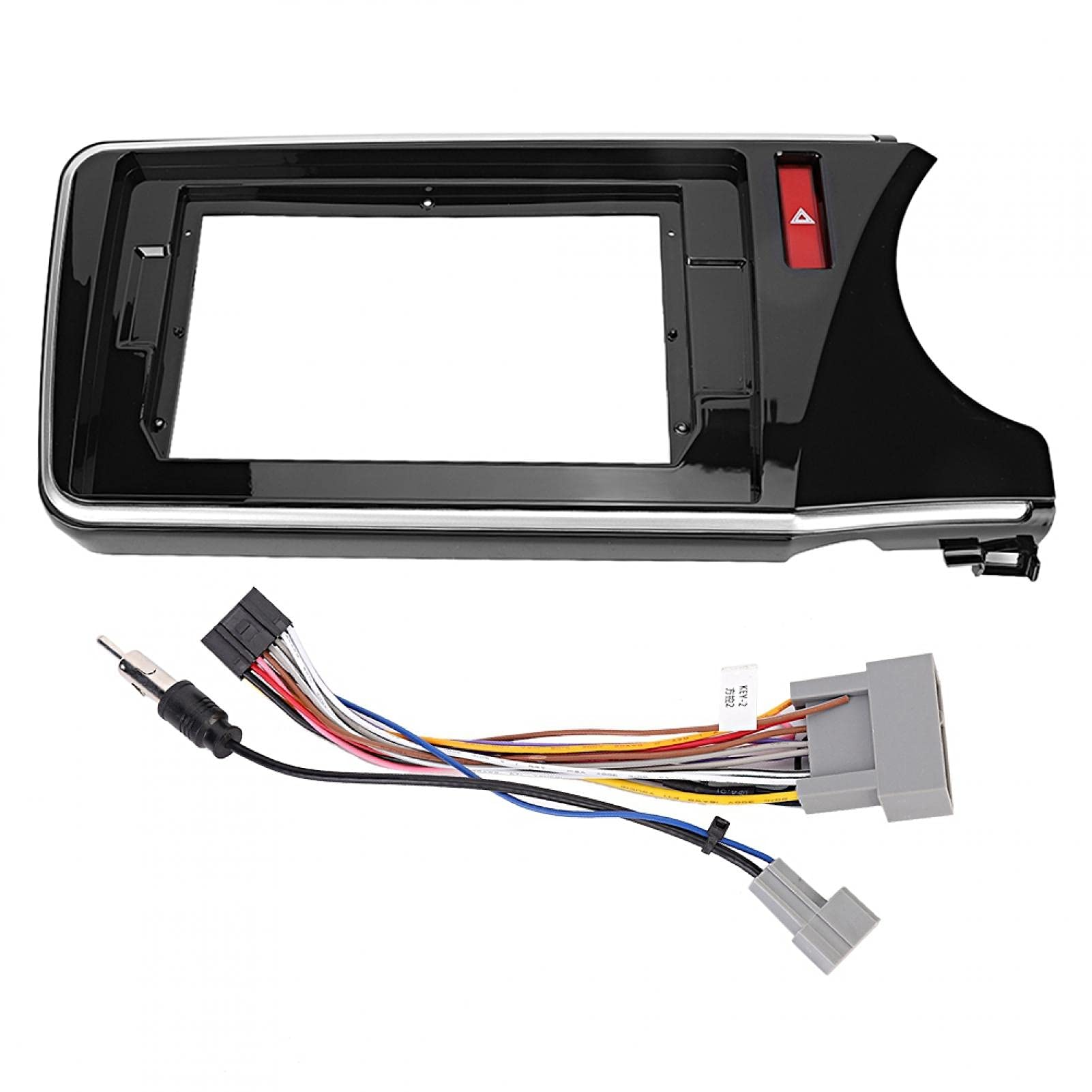 10 Inch Car Radio Fascia Panel Adapter Kit for Honda CITY 2015 - Black GPS Frame Cover Trim Replacement | Perfect for Aftermarket Stereo Installation & Dashboard Upgrade