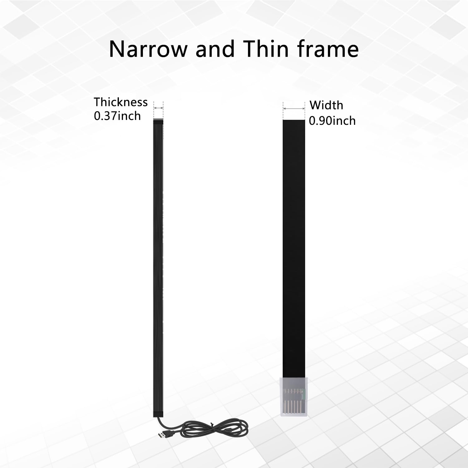 55 Inch 10-Point IR Touch Frame - USB Infrared Touch Screen Panel Without Glass for Interactive Whiteboards, Digital Kiosks & Displays | Perfect for Classrooms, Retail Signage & Conference Rooms
