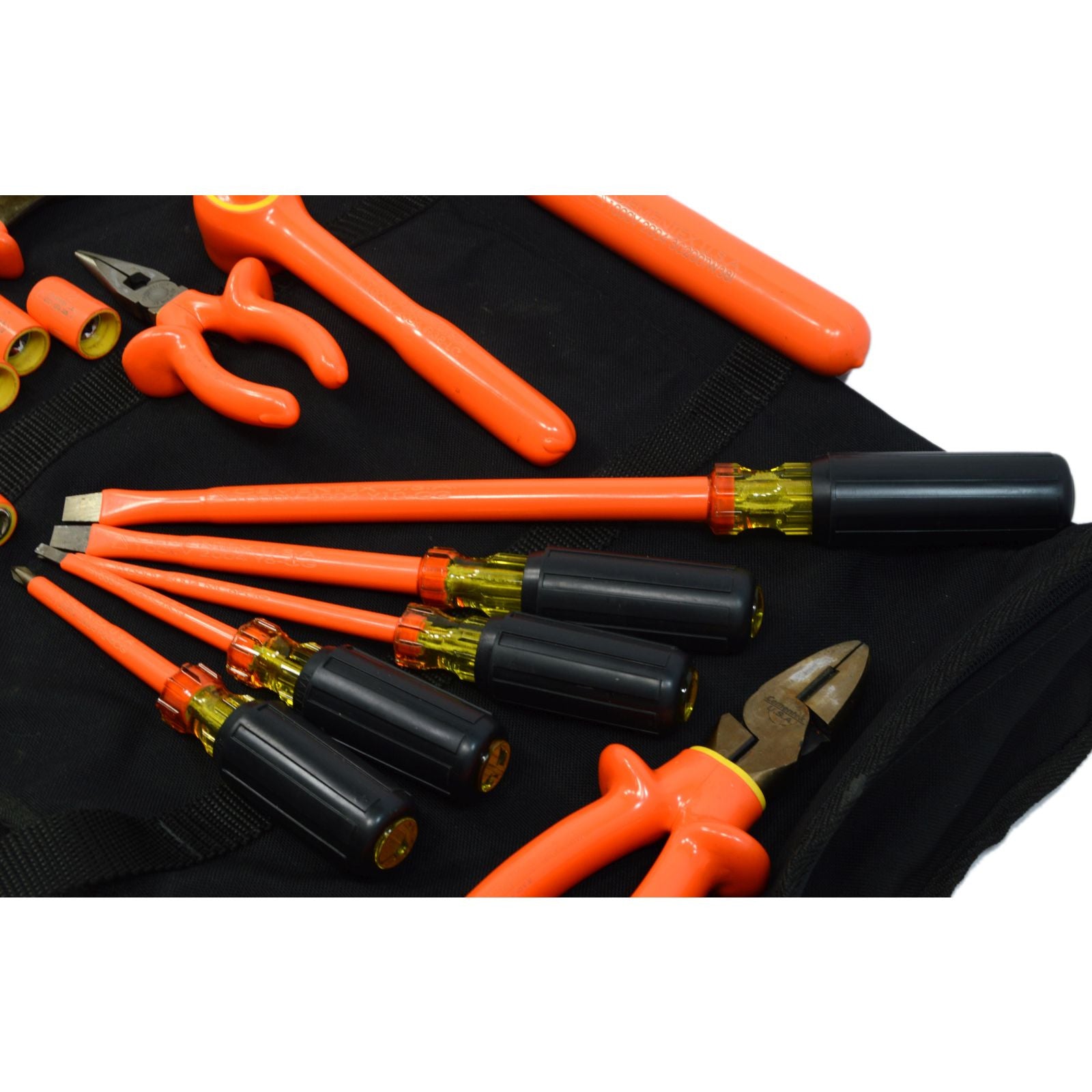 Premium CEMENTEX 16-Piece Insulated Electrician Tool Set in Durable Canvas Bag - Ideal for Electrical Repairs, Maintenance & DIY Projects