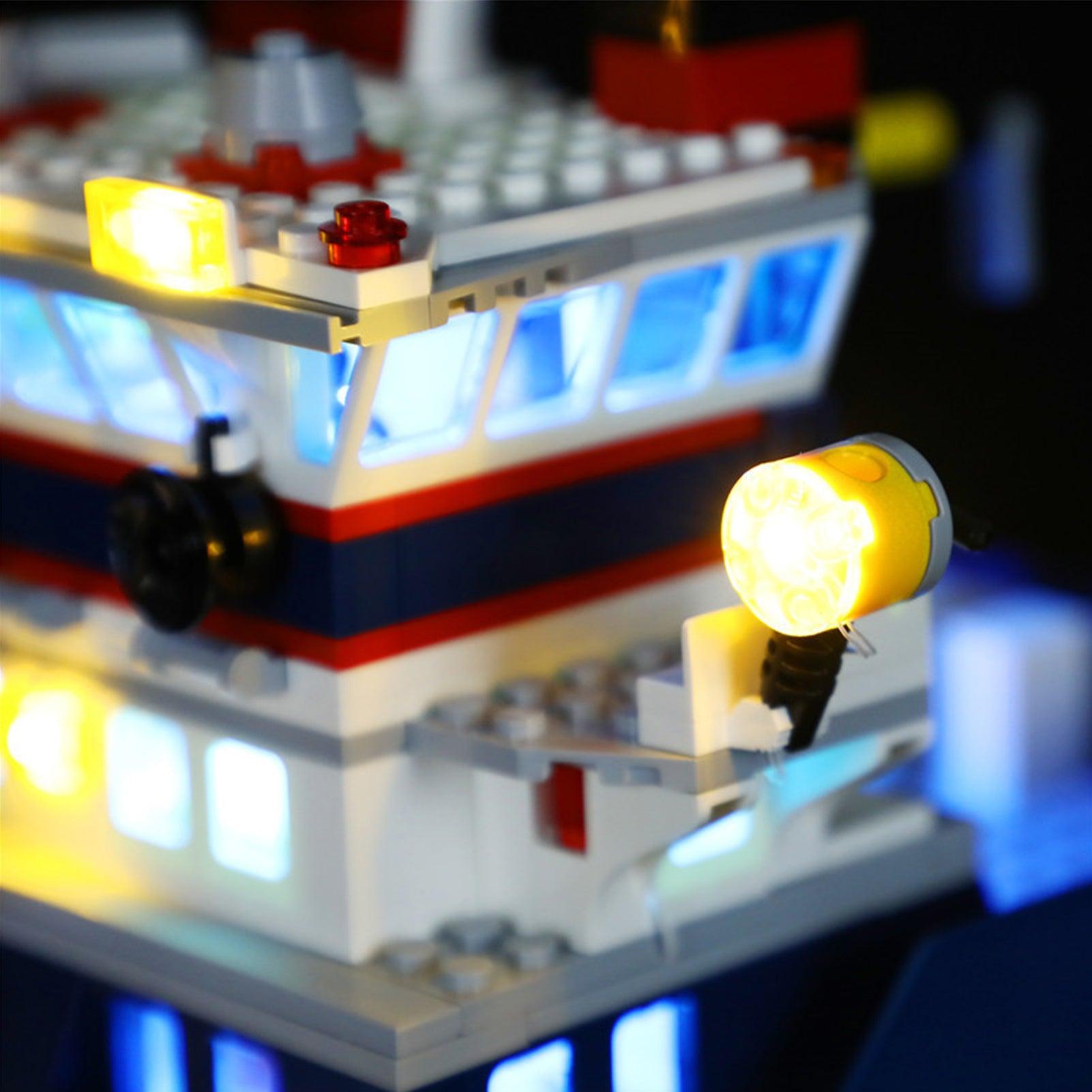LEGO City Ocean Exploration Ship 60266 Light Kit - LED Lighting Set for LEGO Models | Perfect for Night Display & Room Decoration