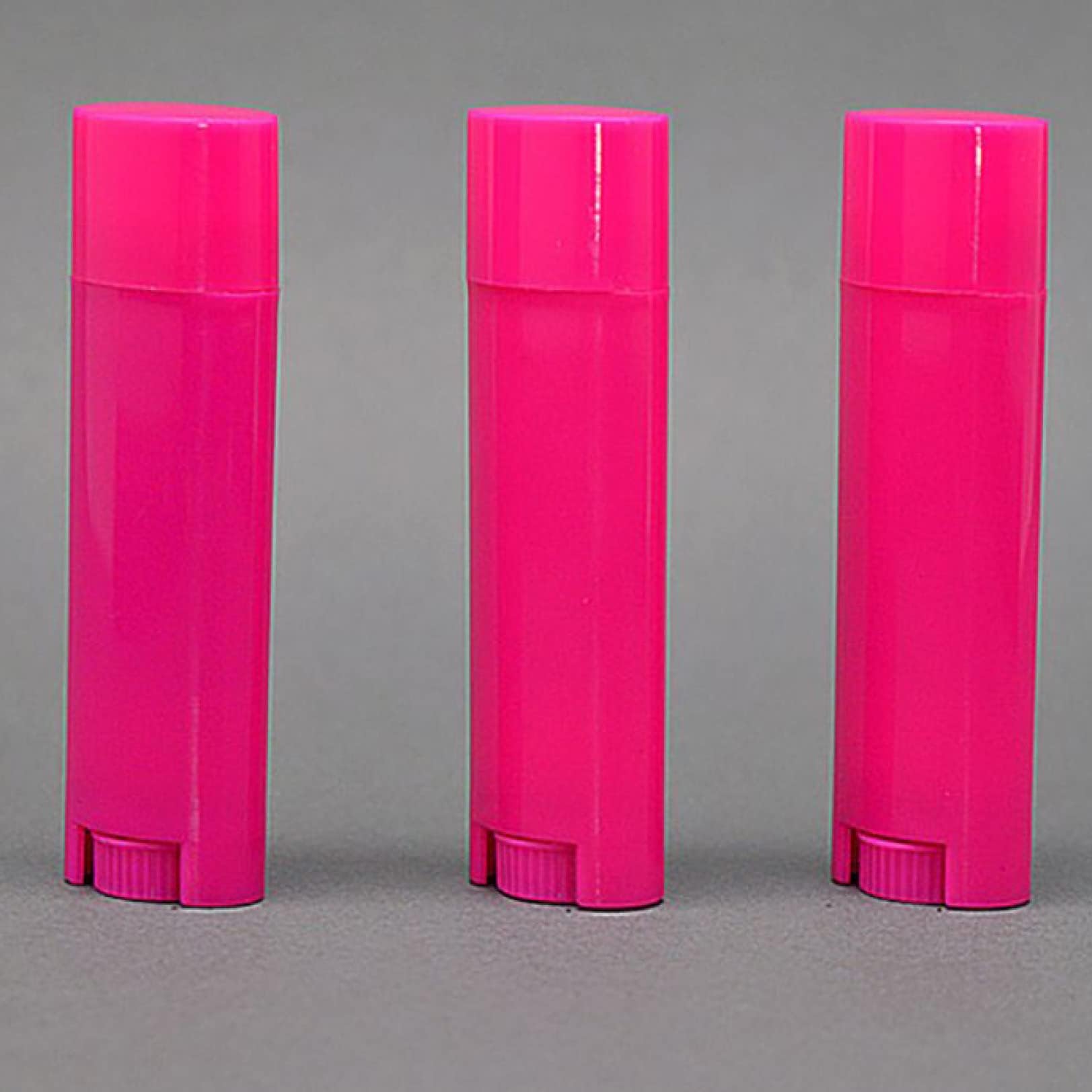 EBRICON 100 Pcs Refillable Empty Oval Lip Balm Tubes - Plastic Flat Lipstick Containers for DIY Cosmetics & Homemade Lip Care - Perfect for DIY Beauty, Travel Size Lip Balm, and Handmade Gifts