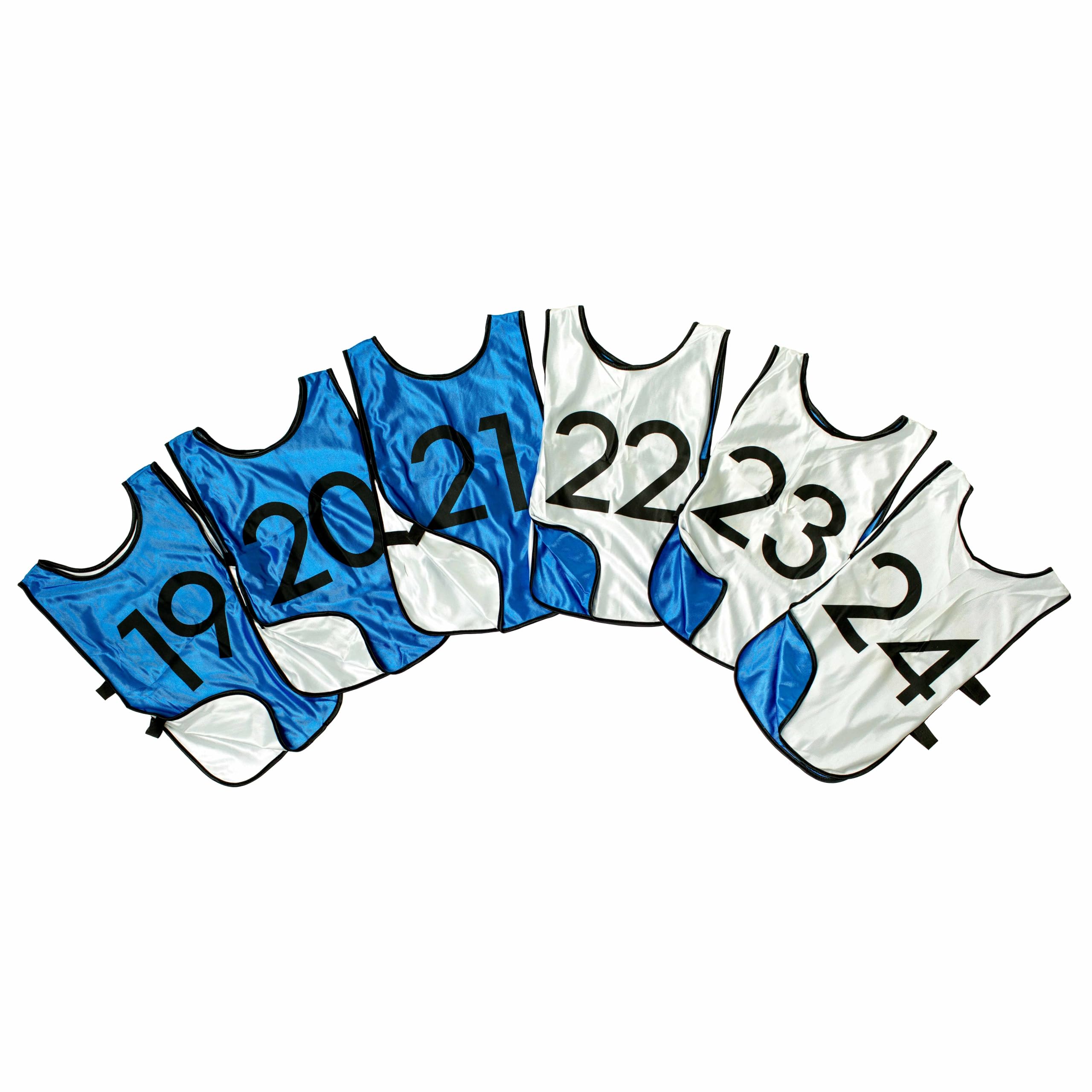 Reversible Numbered Practice Vest for Soccer & Basketball - Pinnies for Games, Tryouts, Leagues, and Team Training