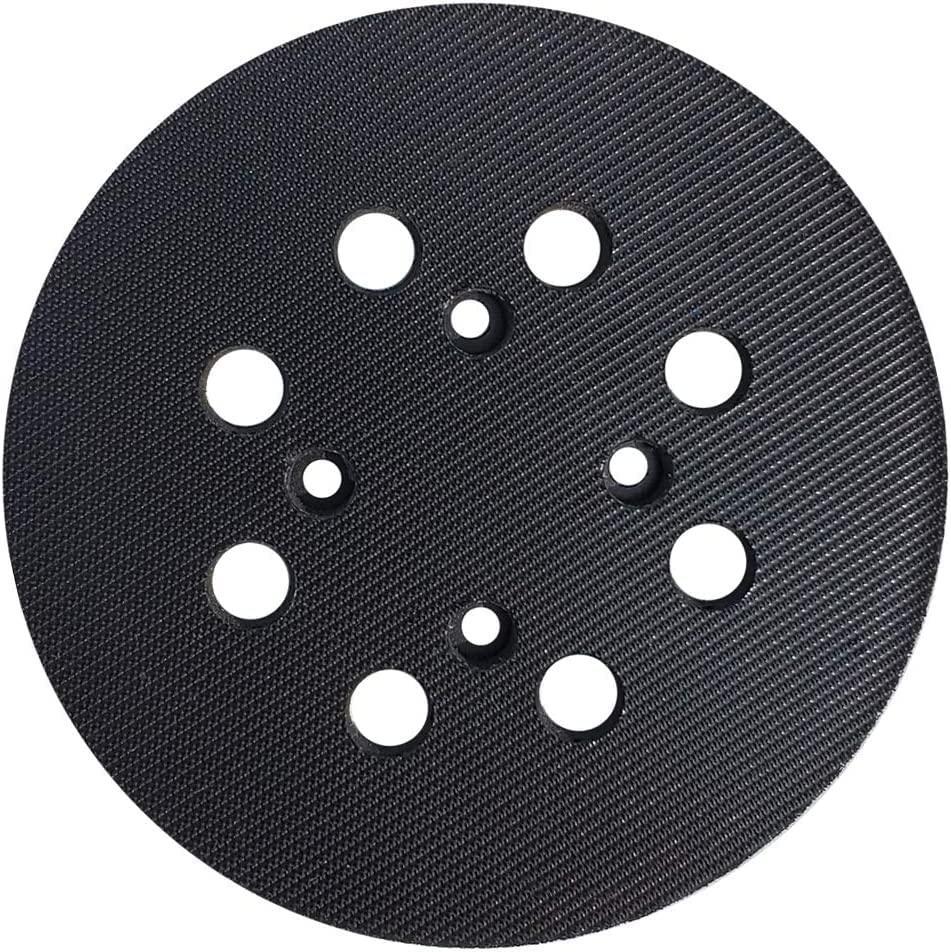 5 Inch 8 Hole Hook and Loop Replacement Sander Pad for Milwaukee 6021-21 & 6034-21 Random Orbit Sanders - Compatible with Pad Part #51-36-7100 - Durable Hard Backing Plate - Perfect for Woodworking, Floor Sanding & Surface Preparation