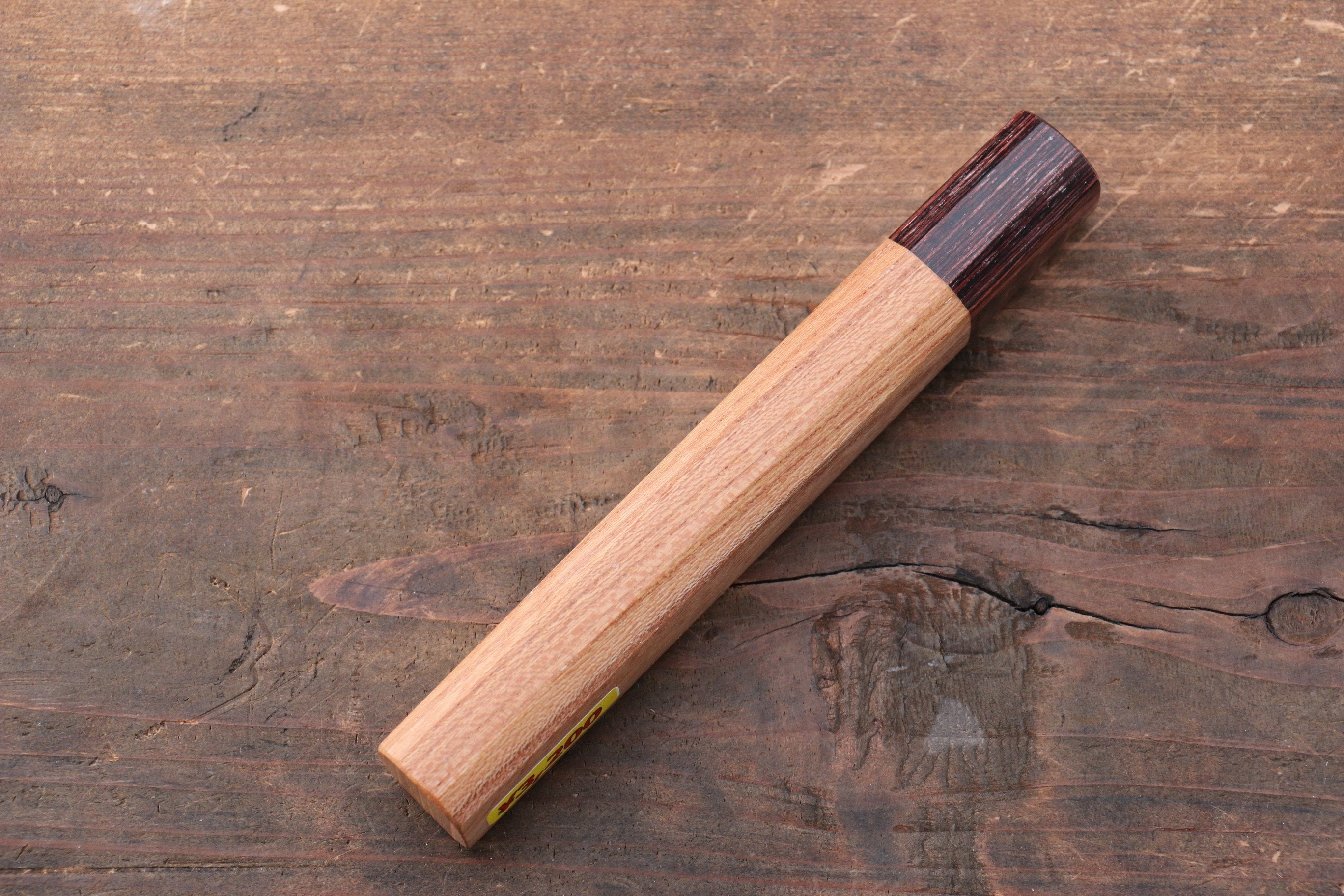 Premium Keyaki Wood Knife Handle (Large) - Ergonomic Grip for Professional Chefs & Home Cooking - Perfect for Japanese, Western & Utility Knives