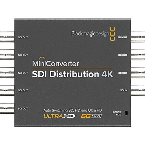 Blackmagic Design Mini Converter SDI Distribution 4K - Professional 4K Video Signal Distributor for Live Streaming, Broadcast & Studio Production