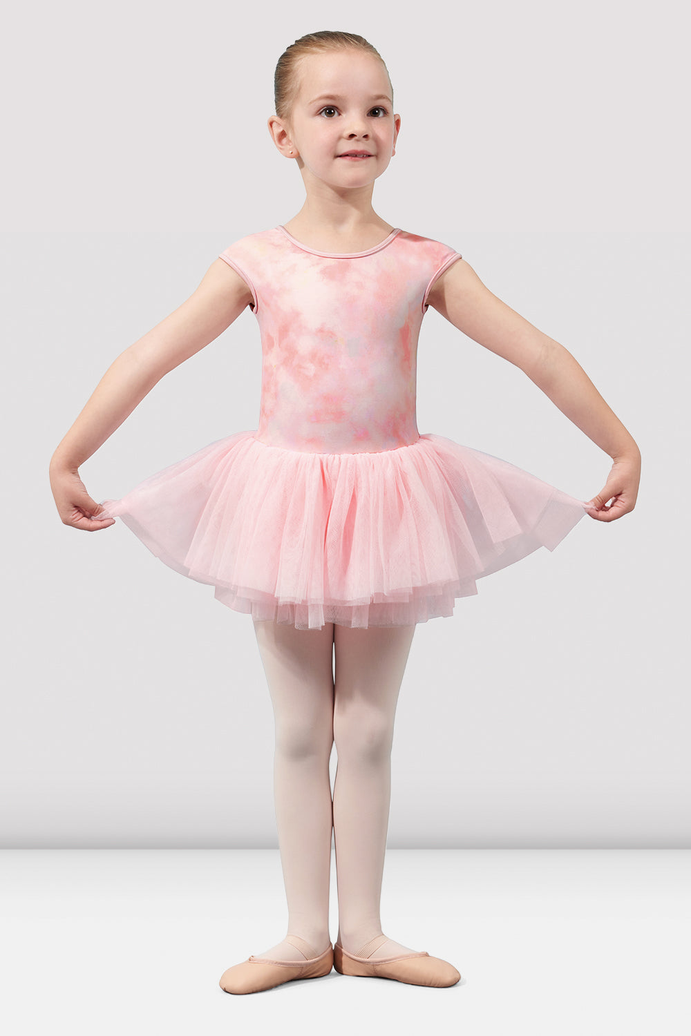 Mirella Girls Watercolor Cap Sleeve Tutu Dress - Perfect for Birthday Parties, Photo Shoots & Special Occasions