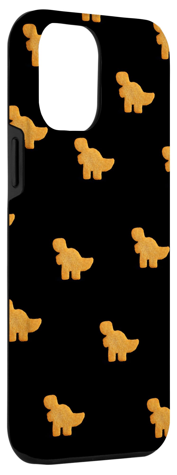 iPhone 12 Pro Max Dino T-Rex Chicken Nugget Pattern Case - Funny Tyrannosaurus Dinosaur Phone Cover for Protection & Style | Perfect for Jurassic Fans, Dino Lovers & Unique Gift Ideas