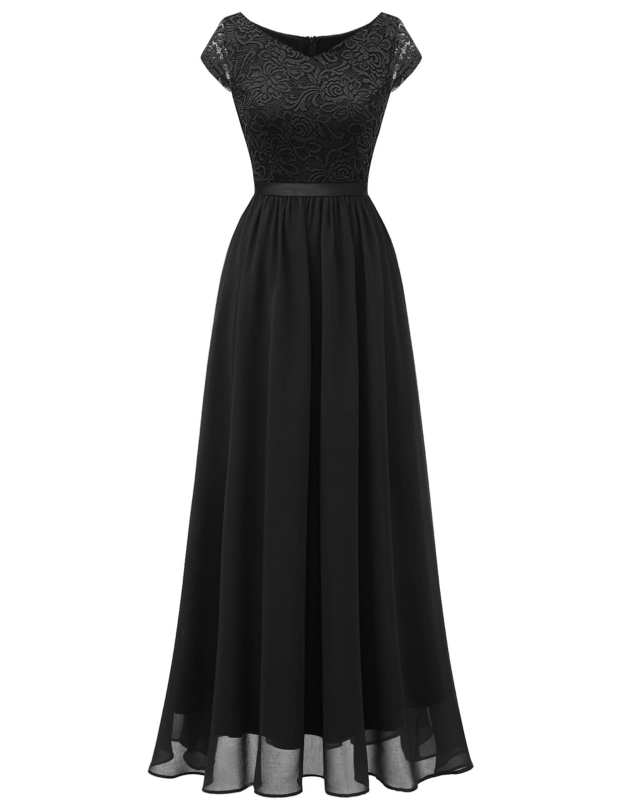 Elegant Long Formal Dresses for Women 2024 - V-Neck Wedding Guest & Bridesmaid Gowns, Fall Homecoming Evening Party Dress, Beach Formal Wear | Perfect for Weddings, Proms, Galas & Special Occasions
