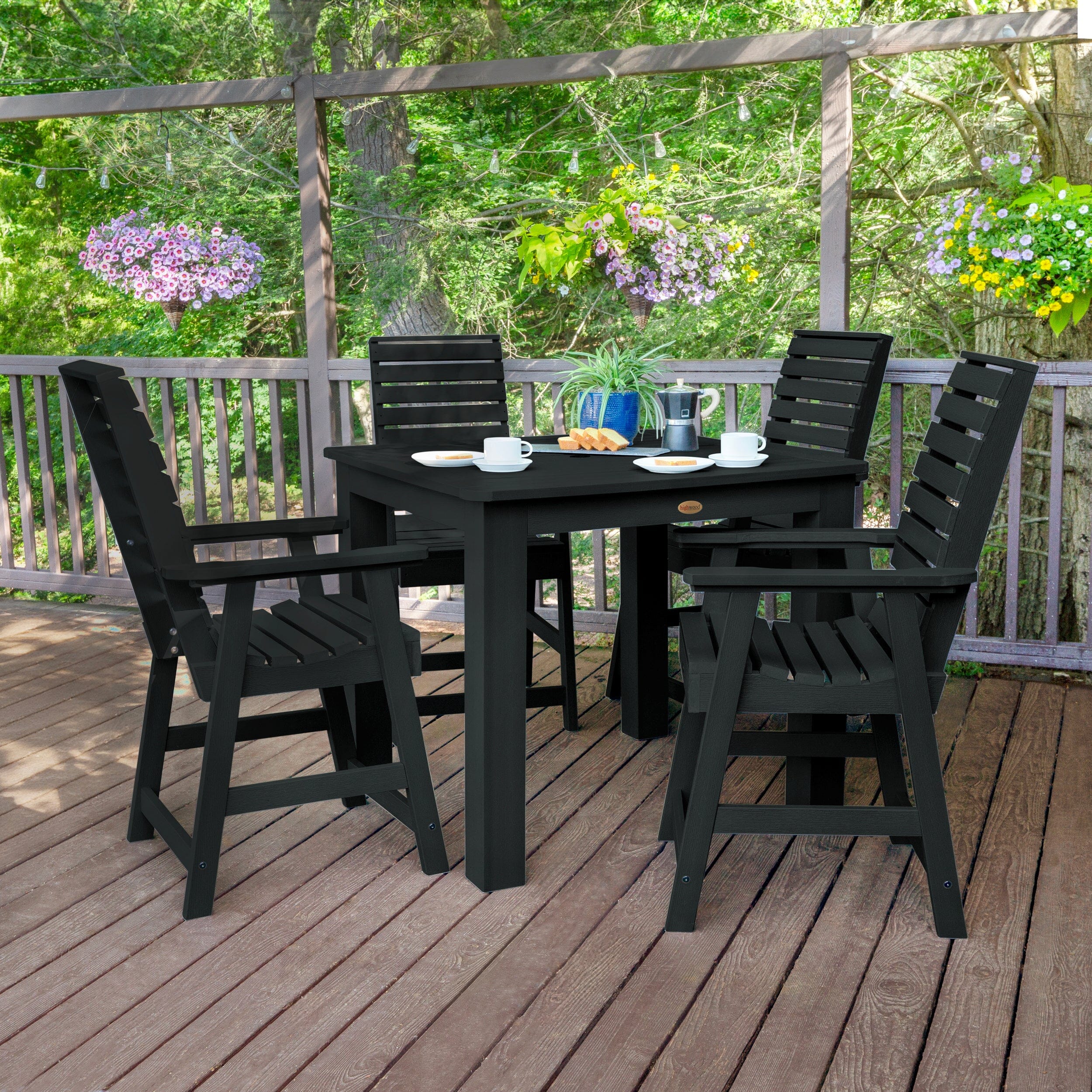Weatherly 5-Piece Square Dining Set 42