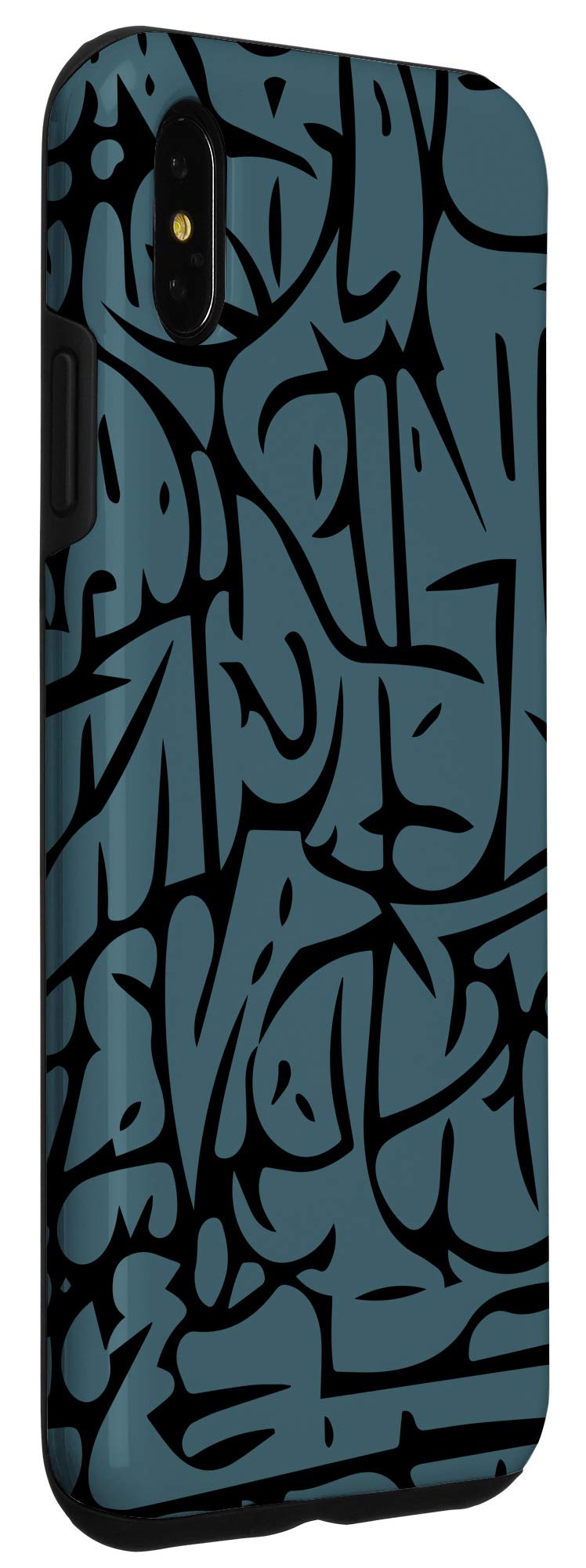 iPhone XS Max Case - Pacific Blue Abstract Line Art Design | Durable Protective Cover for Everyday Use, Travel & Work