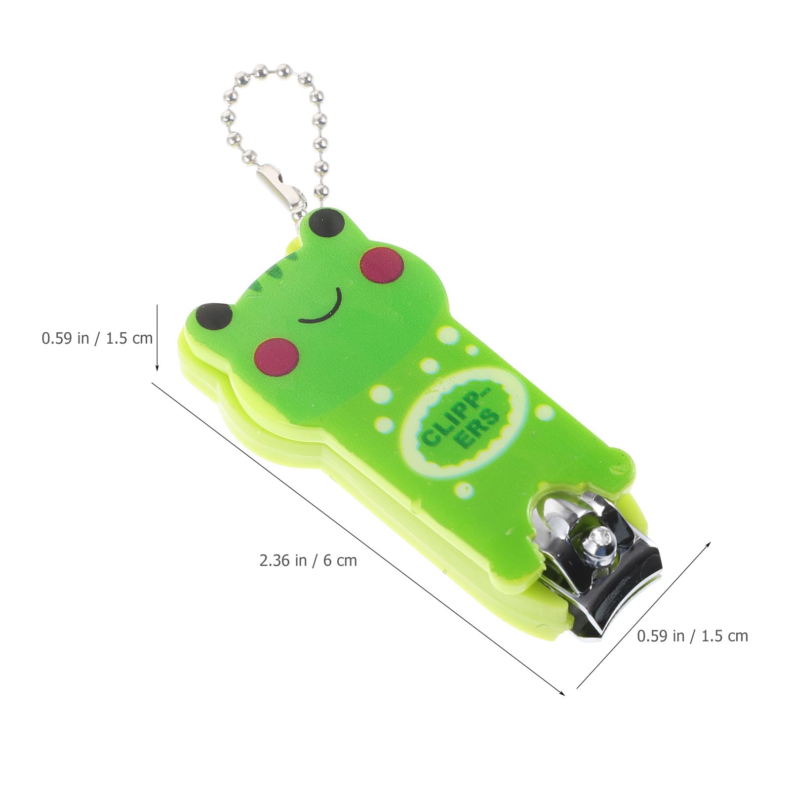 FRCOLOR Small Manicure Tools - Cute Cartoon Animal Nail Clippers & Scissors Set for Precise Nail Trimming | Portable Nail Care Kit for Travel, Home, and Salon Use