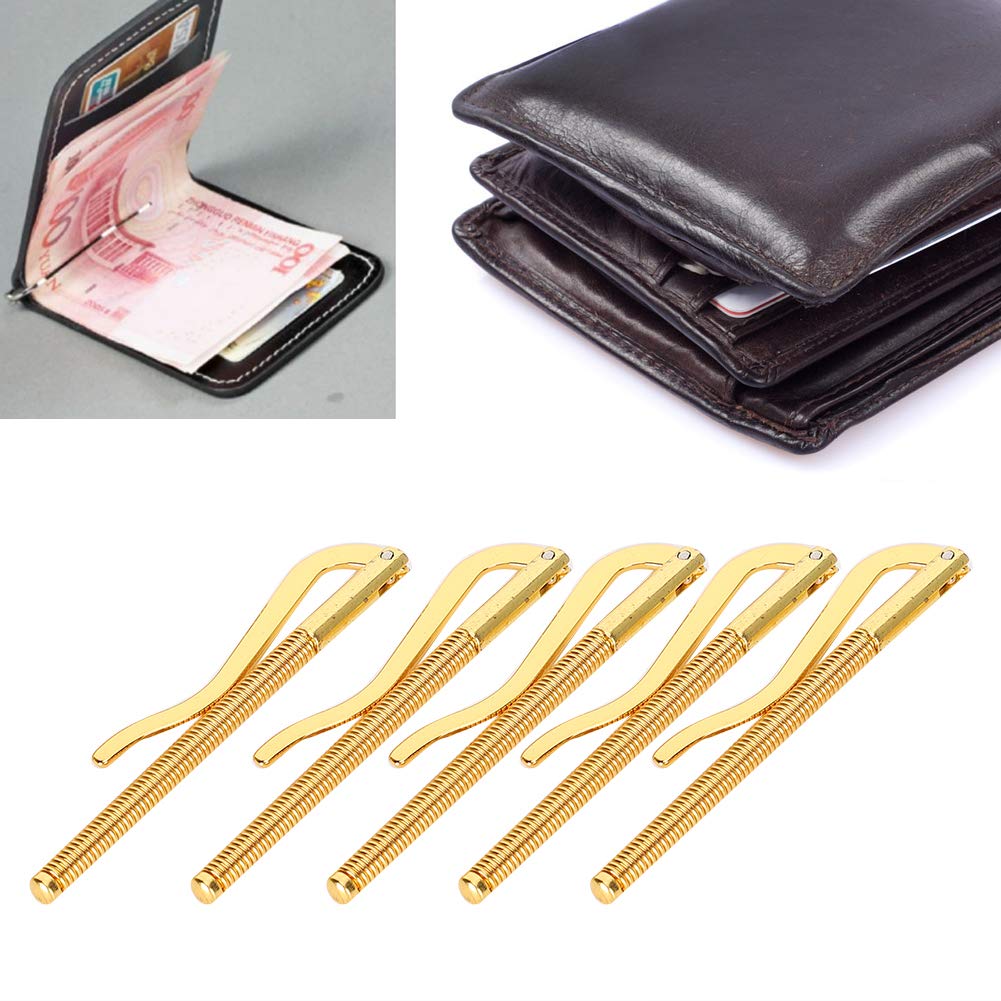 80mm Money Clip for Men - Heavy Duty Stainless Steel Wallet Clip, Slim & Secure Cash Holder for Bills & Credit Cards - Perfect for Business, Travel & Everyday Use (Golden)