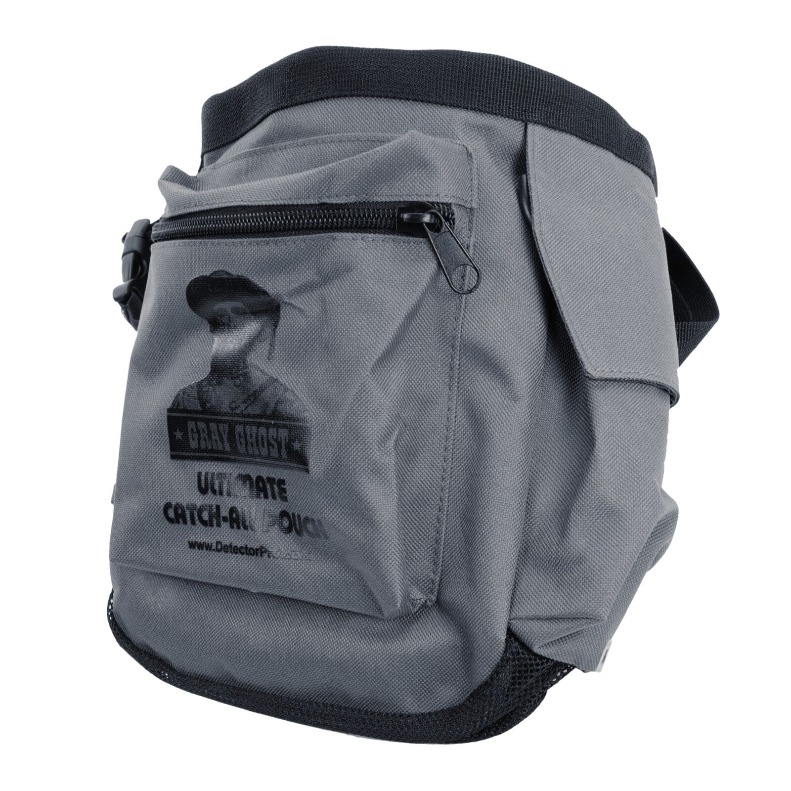 Detector Pro Gray Ghost Ultimate Catch All Pouch - Premium Metal Detecting Accessory for Coins, Jewelry & Relics - Perfect for Treasure Hunting & Outdoor Adventures