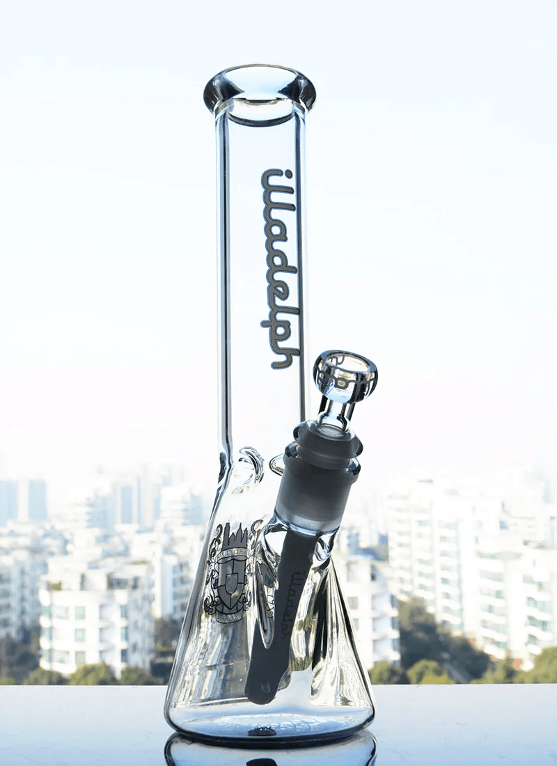 14mm Glass Beaker Bong Water Pipe with Bowl - Portable & Durable for Smooth Smoking Sessions at Home, Parties, or Travel