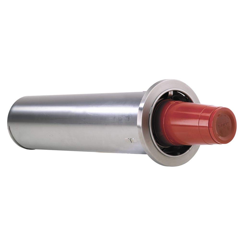 Adjustable Stainless Steel Cup Dispenser for Commercial Use - Fits 44 oz to 64 oz Cups with 2 Springs, 22