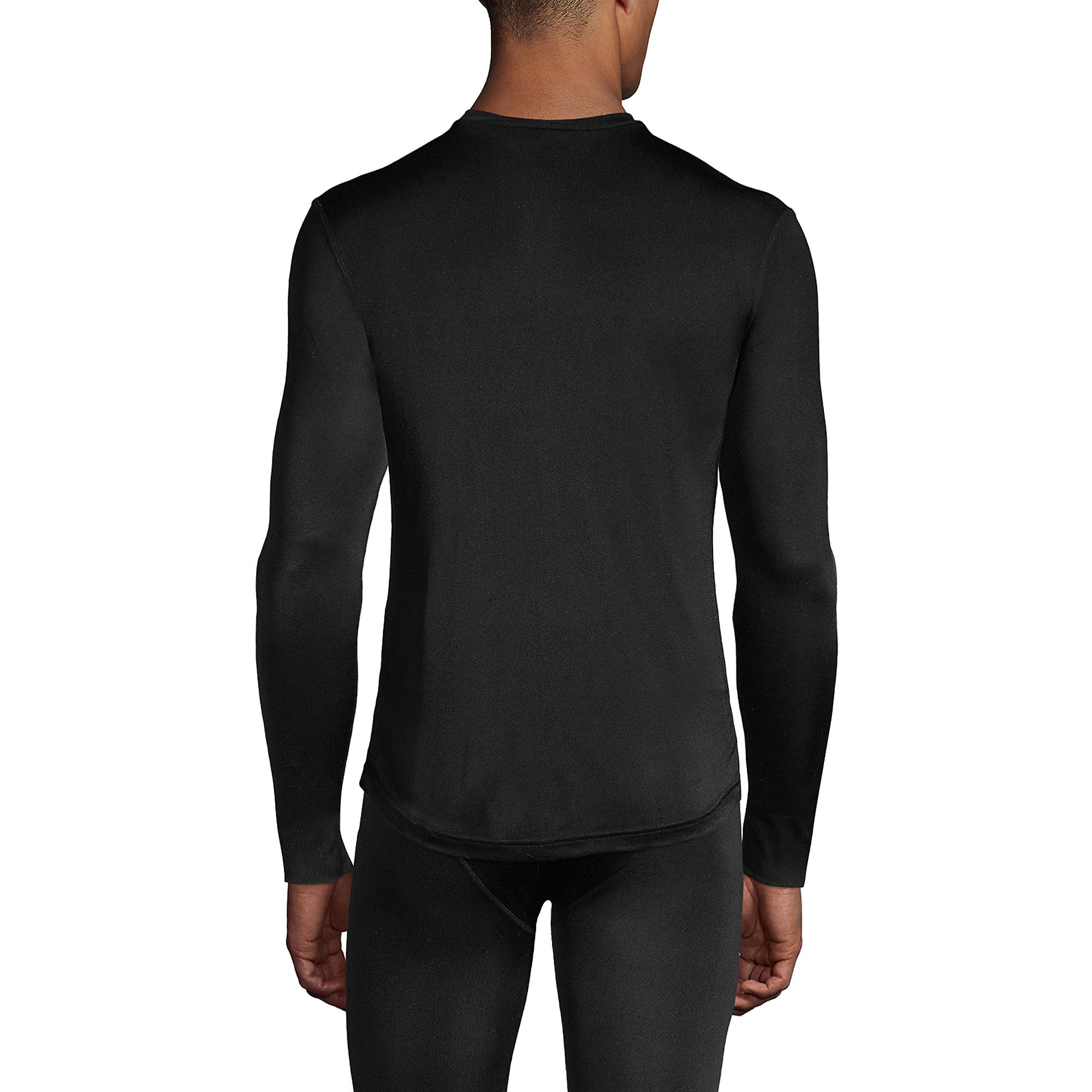 Lands' End Men's Silk Thermal Underwear Set - Soft & Breathable Long Underwear Top with Crew Neck for Cold Weather, Layering, and Winter Activities
