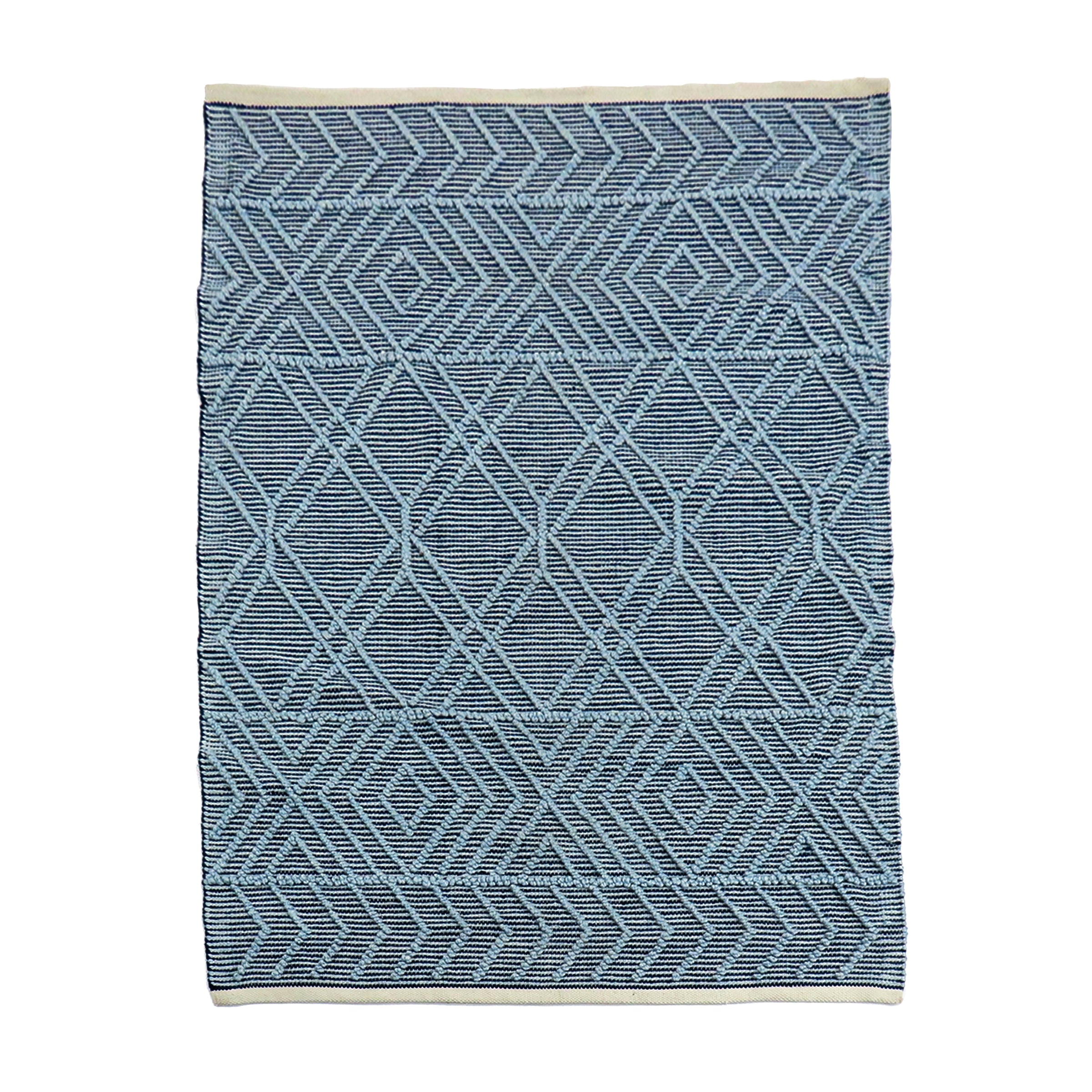 5x7 ft. Navy Blue Hand Woven Outdoor Rug - Waterproof & Durable for Patio, Deck, Garden - Perfect for Outdoor Decor & Entertaining