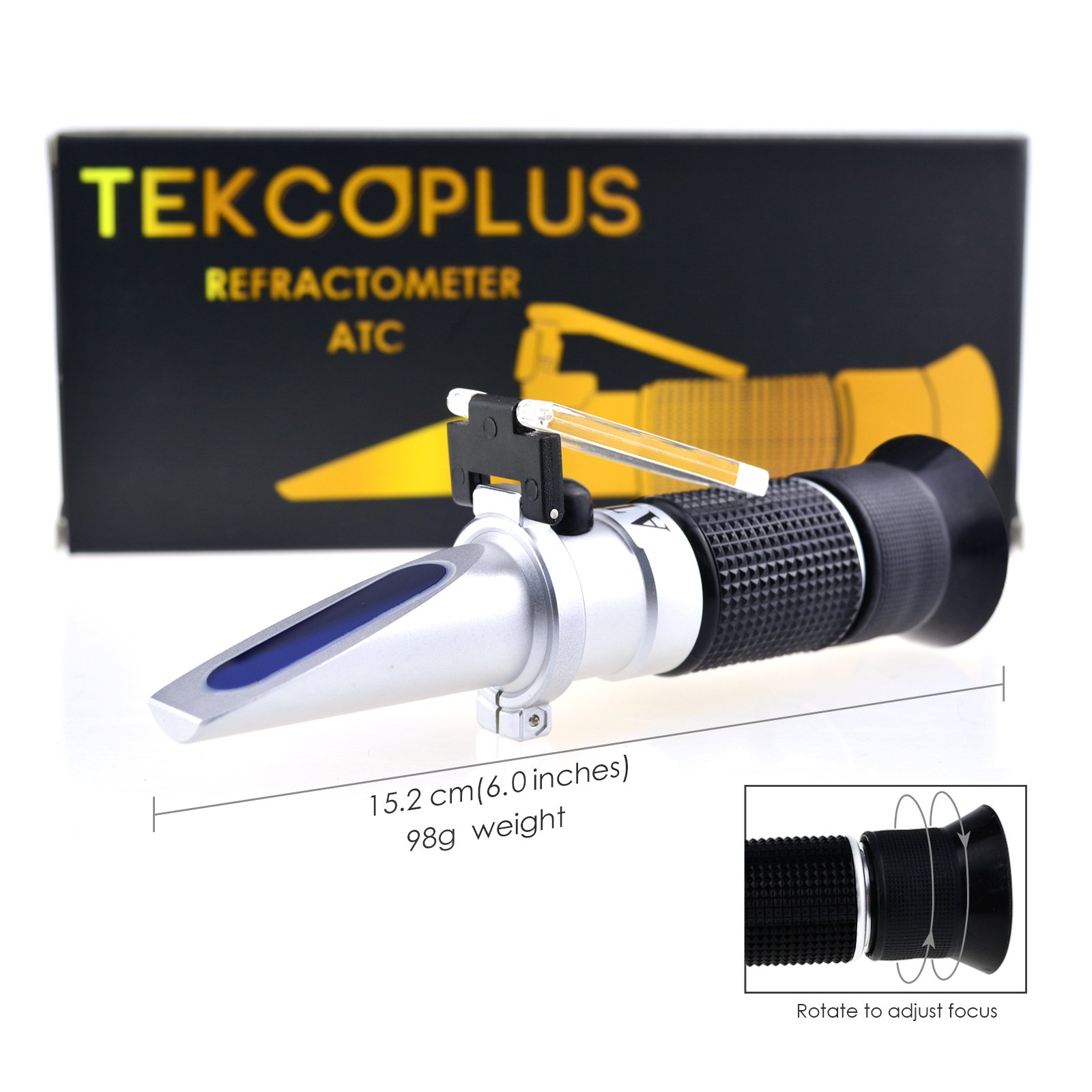 3-in-1 Honey Refractometer 58-90% Brix ATC - Honey, Maple Syrup & Molasses Tester for Beekeeping & Cooking