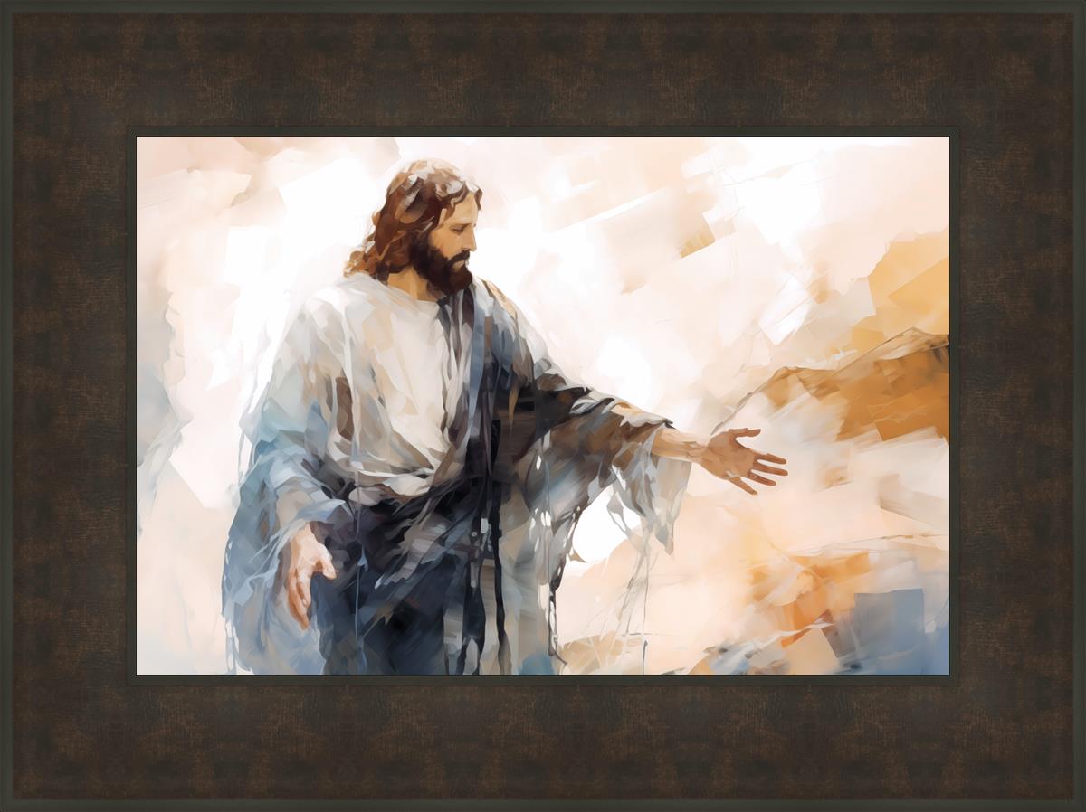 Come Unto Me By Gabriel Heaton - Inspirational Christian Wall Art for Home & Church Decor | Perfect for Living Room, Bedroom & Office