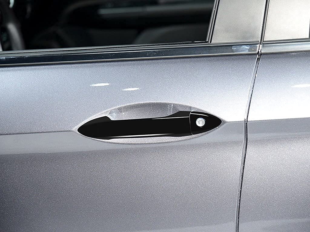 Glossy Black Car Door Handle Cover Compatible with Honda Accord 2013-2017 & Honda Pilot 2016-2022 (Non-Smart Key) - Durable Exterior Protection & Style Upgrade for Daily Commute and Road Trips