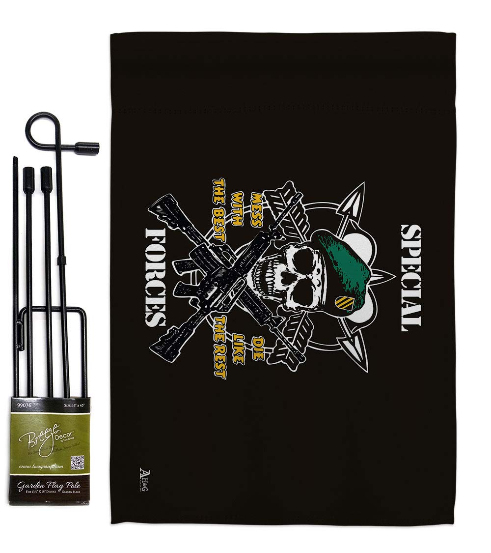 US Military Garden Flag Set - Double-Sided 13x18.5in - Perfect for Yard & Home Decor
