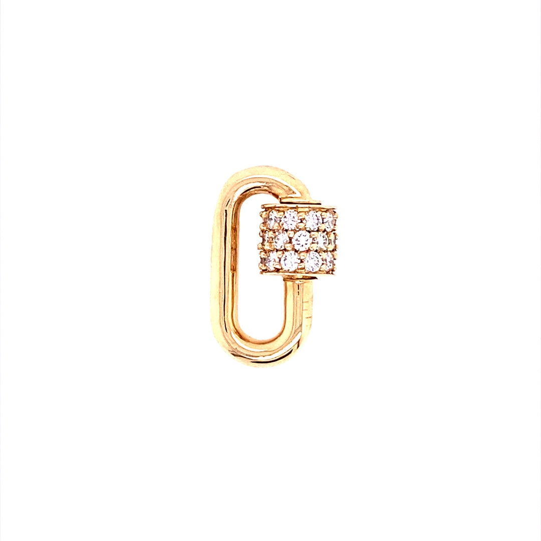 14K Yellow Gold Diamond Chubby Baby Lock Pendant Necklace - Elegant Jewelry Gift for Women, Perfect for Valentine's Day & Anniversary