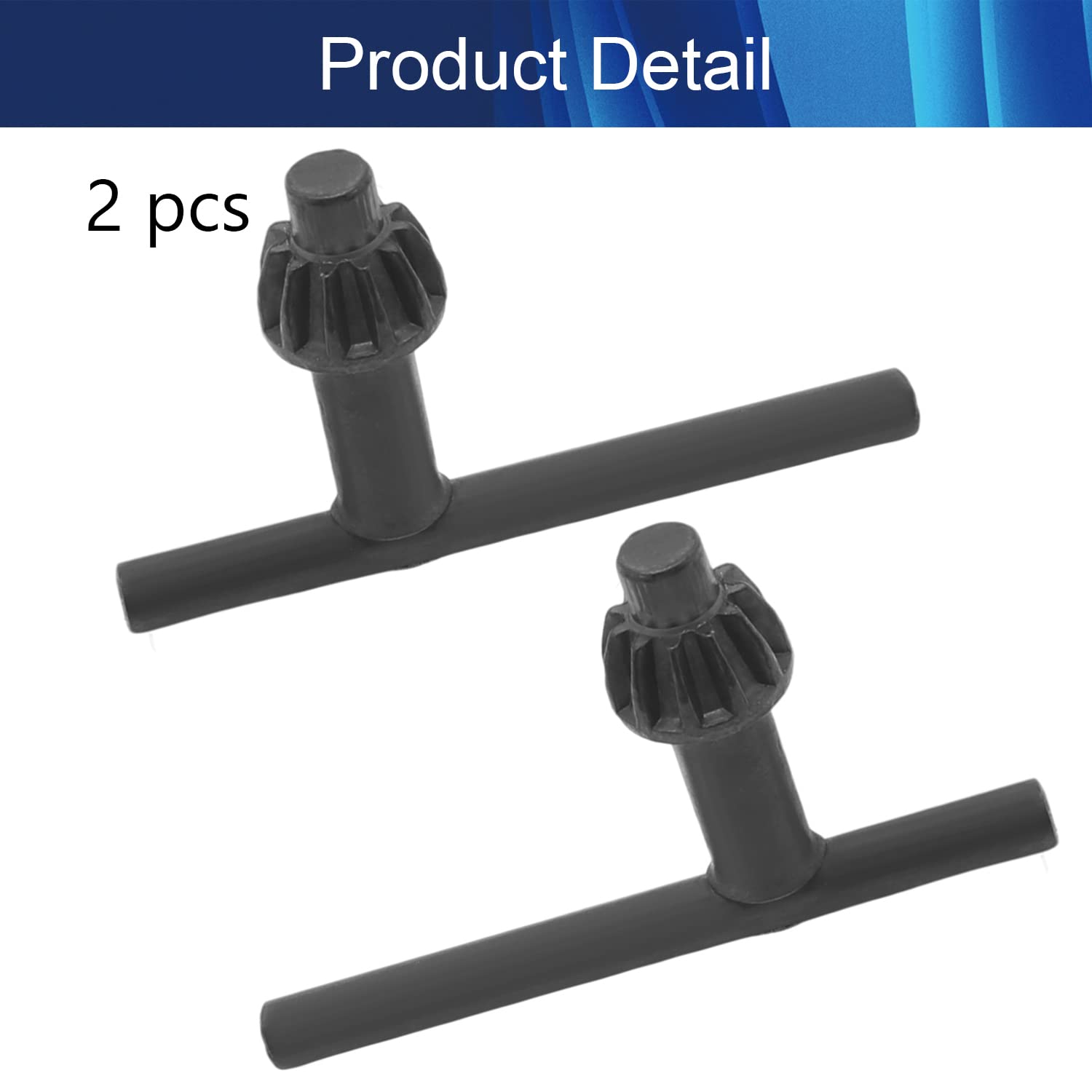 11-Piece Carbon Steel Drill Chuck Key Wrench Set - Replacement Chuck Key for Electric Drills - Heavy Duty Press Clamping Tool for Woodworking, Metalworking & DIY Projects