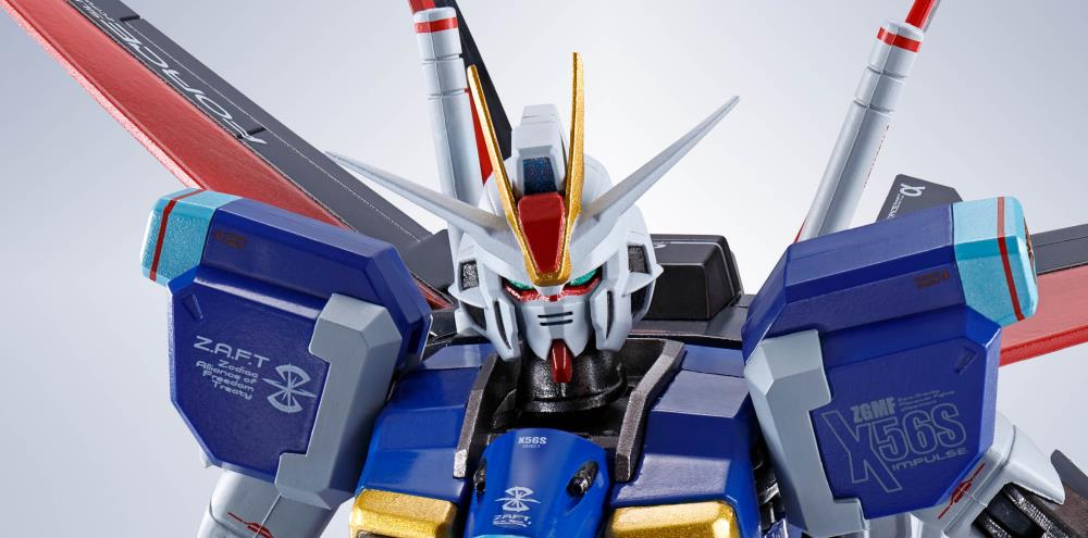 Bandai Metal Robot Spirits Gundam Seed Destiny Force Impulse Gundam Action Figure - Premium Collectible Model Kit for Anime Fans & Gundam Enthusiasts - Perfect for Display, Photography, and Role-Playing Battles