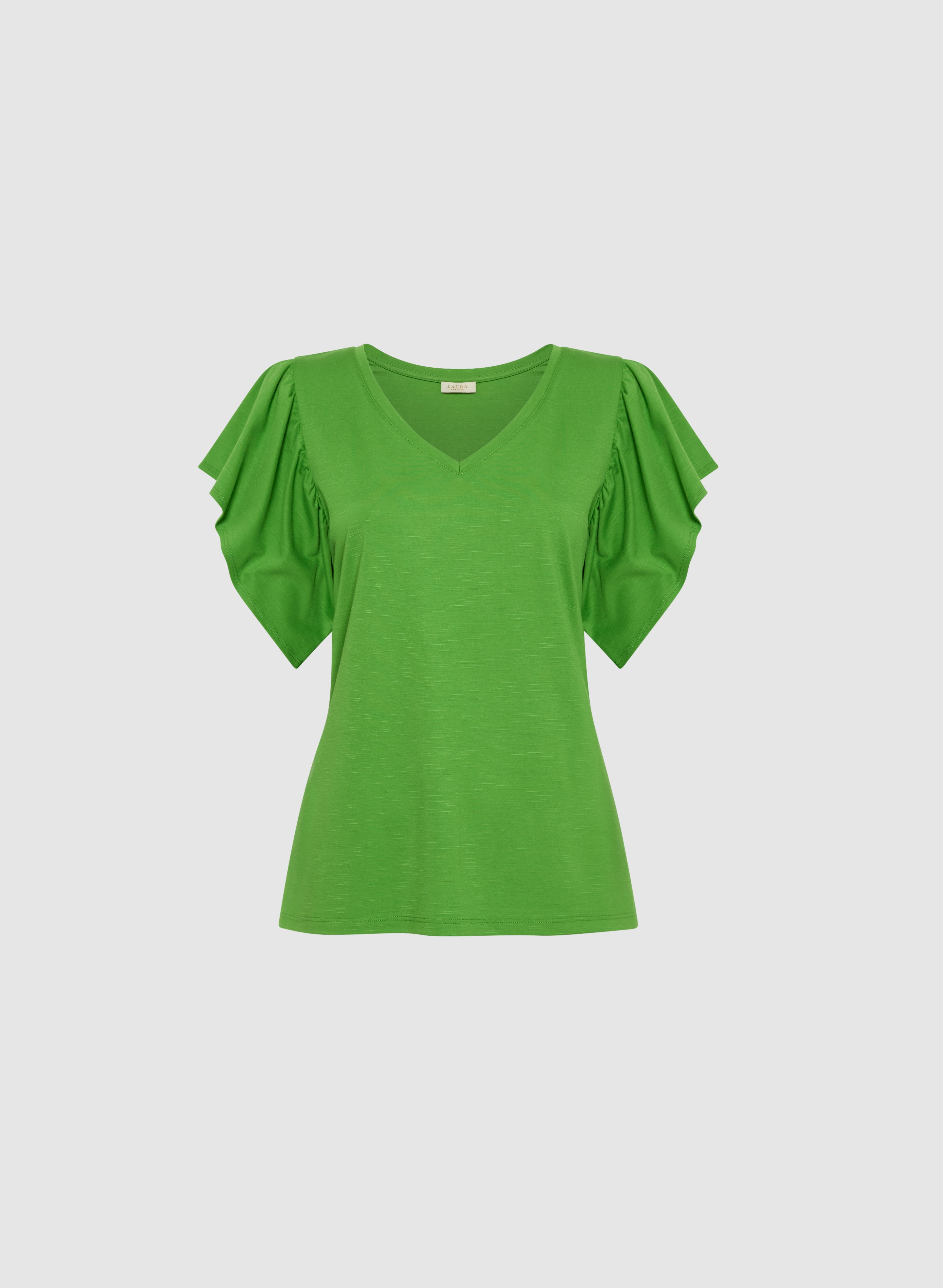Women's Cap Sleeve V-Neck T-Shirt - Soft Cotton Casual Top for Everyday Wear - Perfect for Work, Weekend & Layering