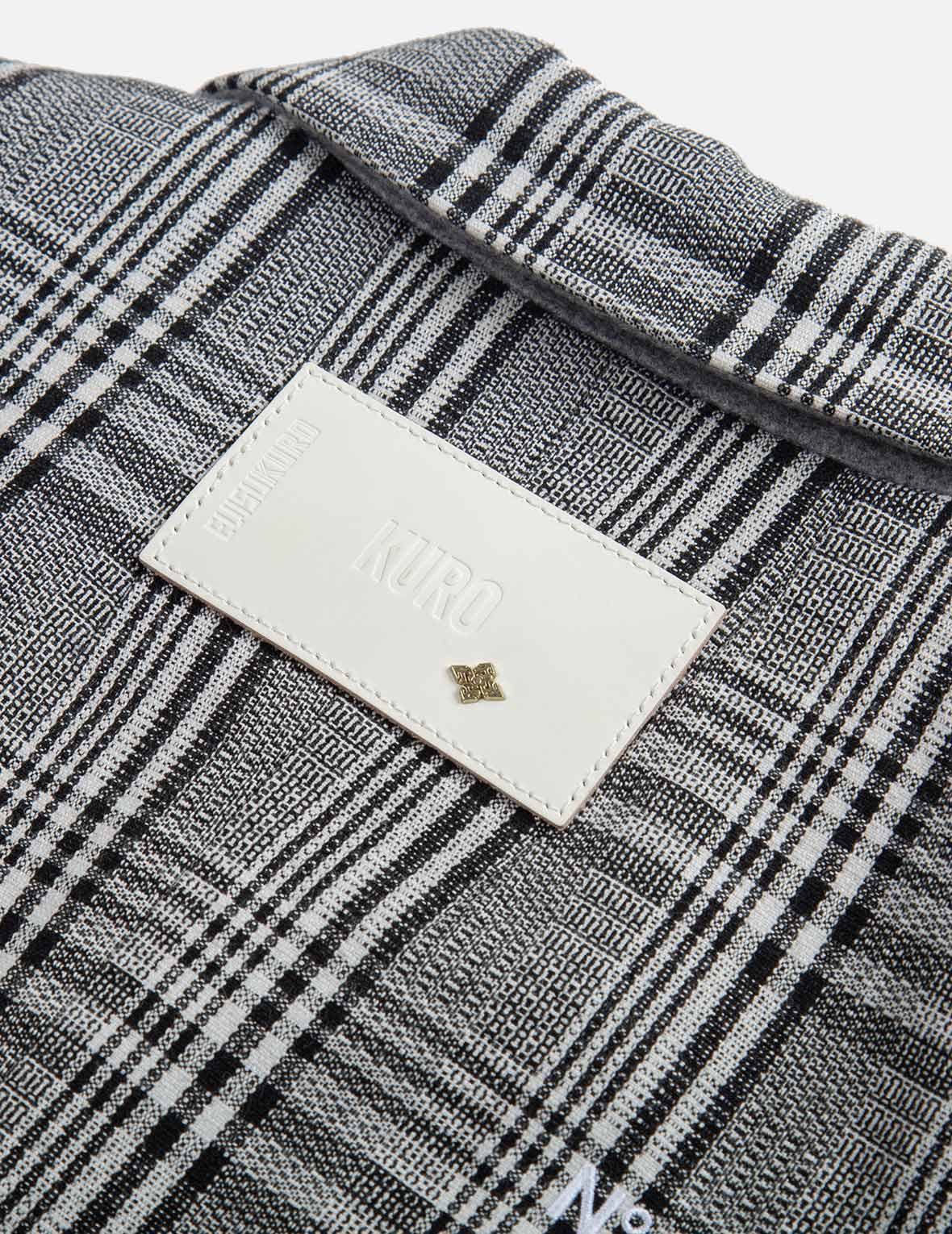 Stylish Mixed Plaid Wrapped Blazer for Women - Trendy Office & Party Jacket - Perfect for Business Meetings, Cocktail Events & Fall Layering