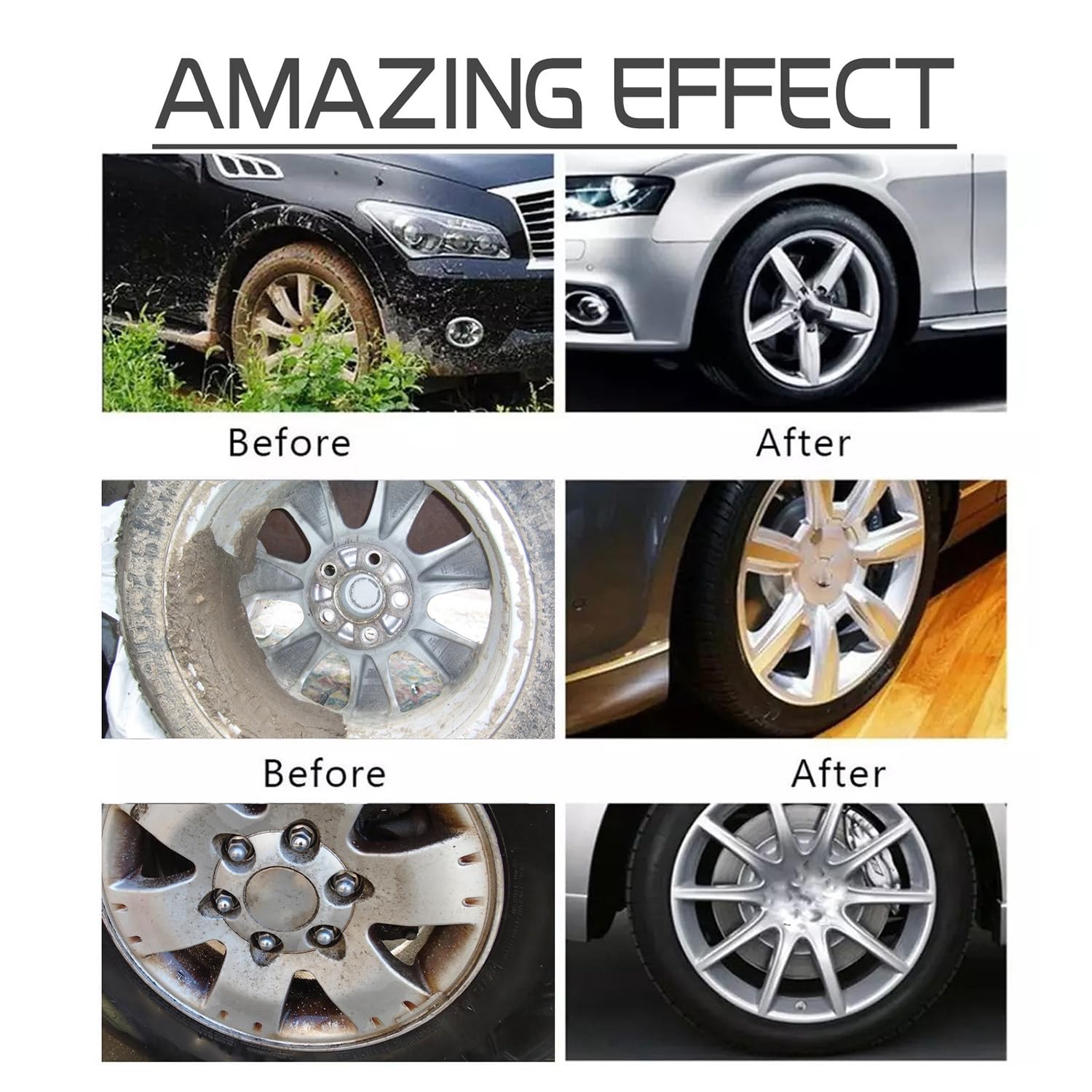 Brake Bomber Wheel Cleaner Spray - 2023 New Non-Acid Formula for Wheels & Tires | Effective Bug & Brake Dust Remover | Safe for Alloy, Chrome & Painted Rims | Perfect for Car Detailing, Auto Maintenance & Off-Road Cleaning (2 Pack)