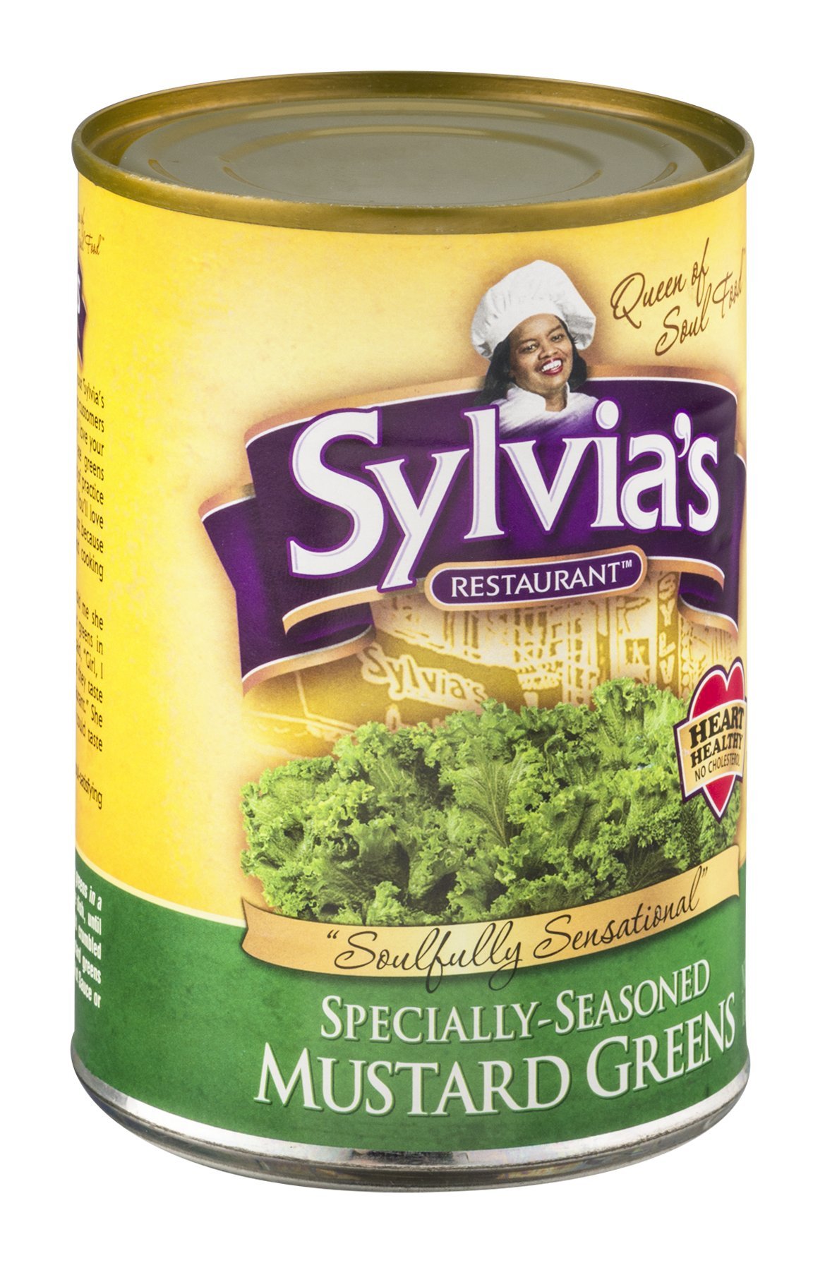 SYLVIAS Mustard Greens Canned, 14.5 oz - Premium Pickled Vegetables for Salads, Sandwiches & Asian Cooking