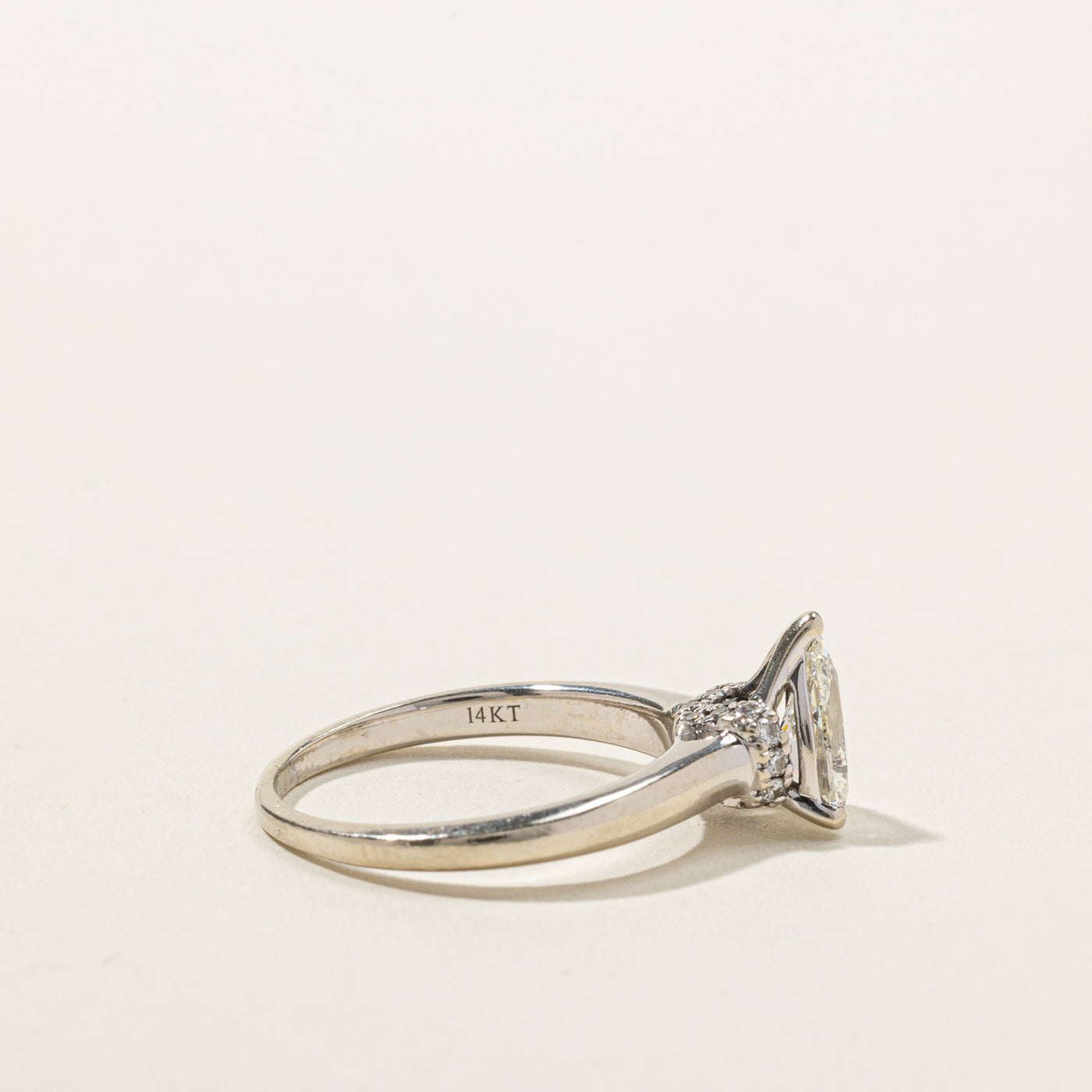 1.12ctw Pear Diamond Engagement Ring - VS1 I/J Clarity, Size 8 | Elegant Solitaire Wedding Band for Proposals, Anniversaries & Special Occasions