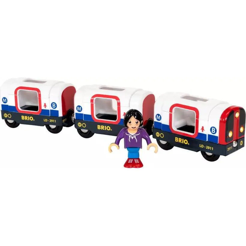 Brio Metro Train Set - Electric Toy Train for Kids with Realistic Sounds & Lights | Perfect for Birthday Gifts & Holiday Playtime