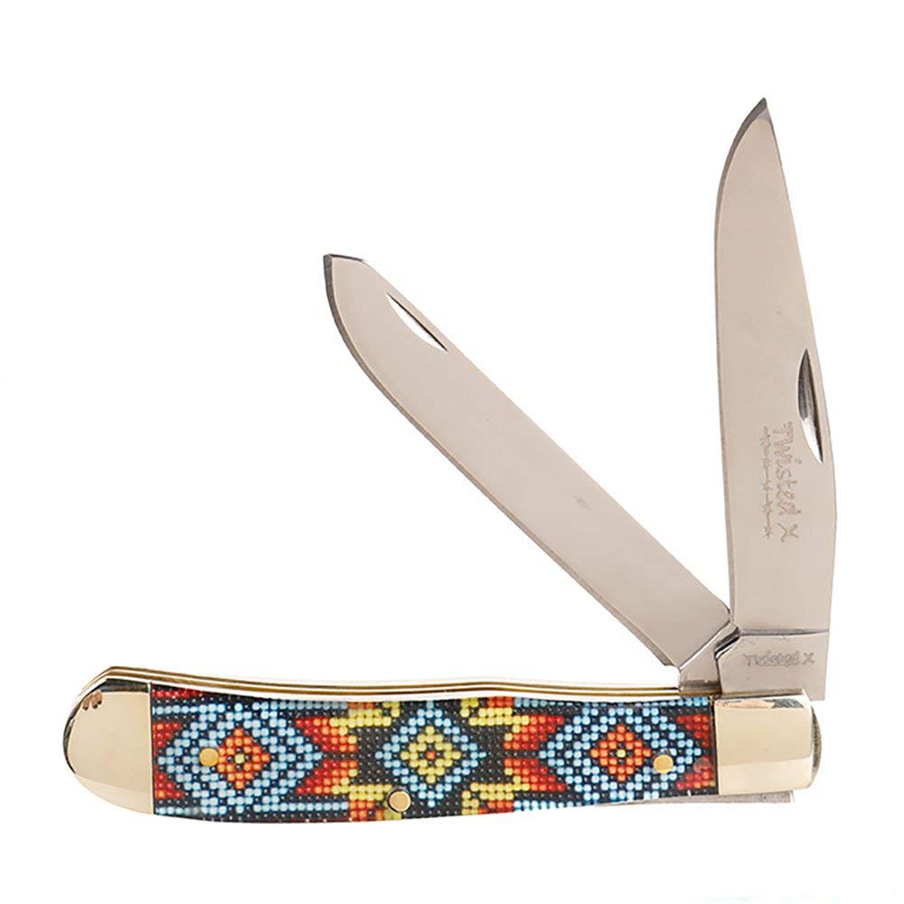 Groye Twisted X Fiesta Trapper Knife - Premium Stainless Steel Hunting & Outdoor Knife for Camping, Hiking & Survival Gear