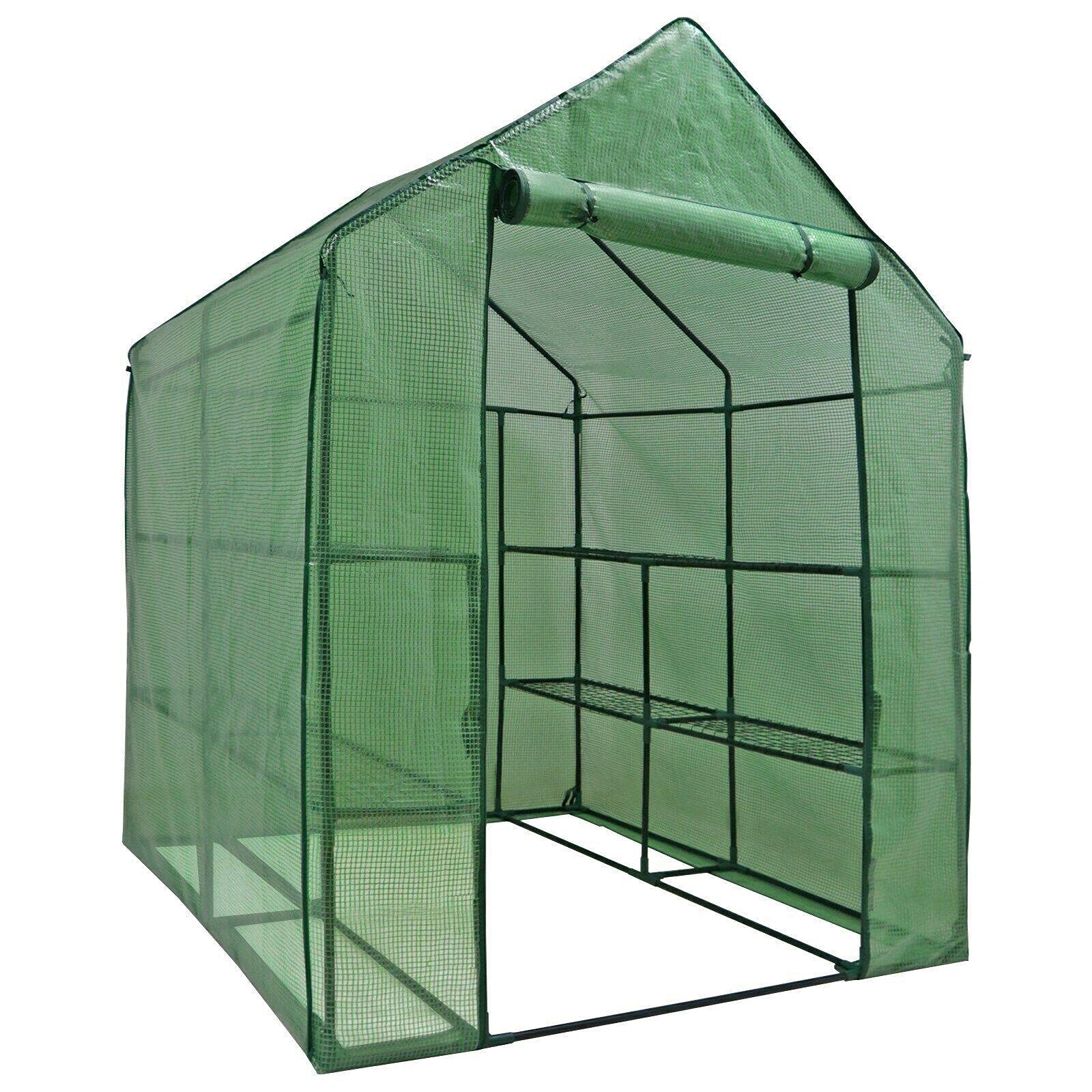 3-Tier Walk-in Greenhouse for Indoor & Outdoor Gardening - Portable Plant Grow House with Storage, Ideal for Winter Protection & Year-Round Planting | Perfect for Backyards, Patios, and Urban Gardens