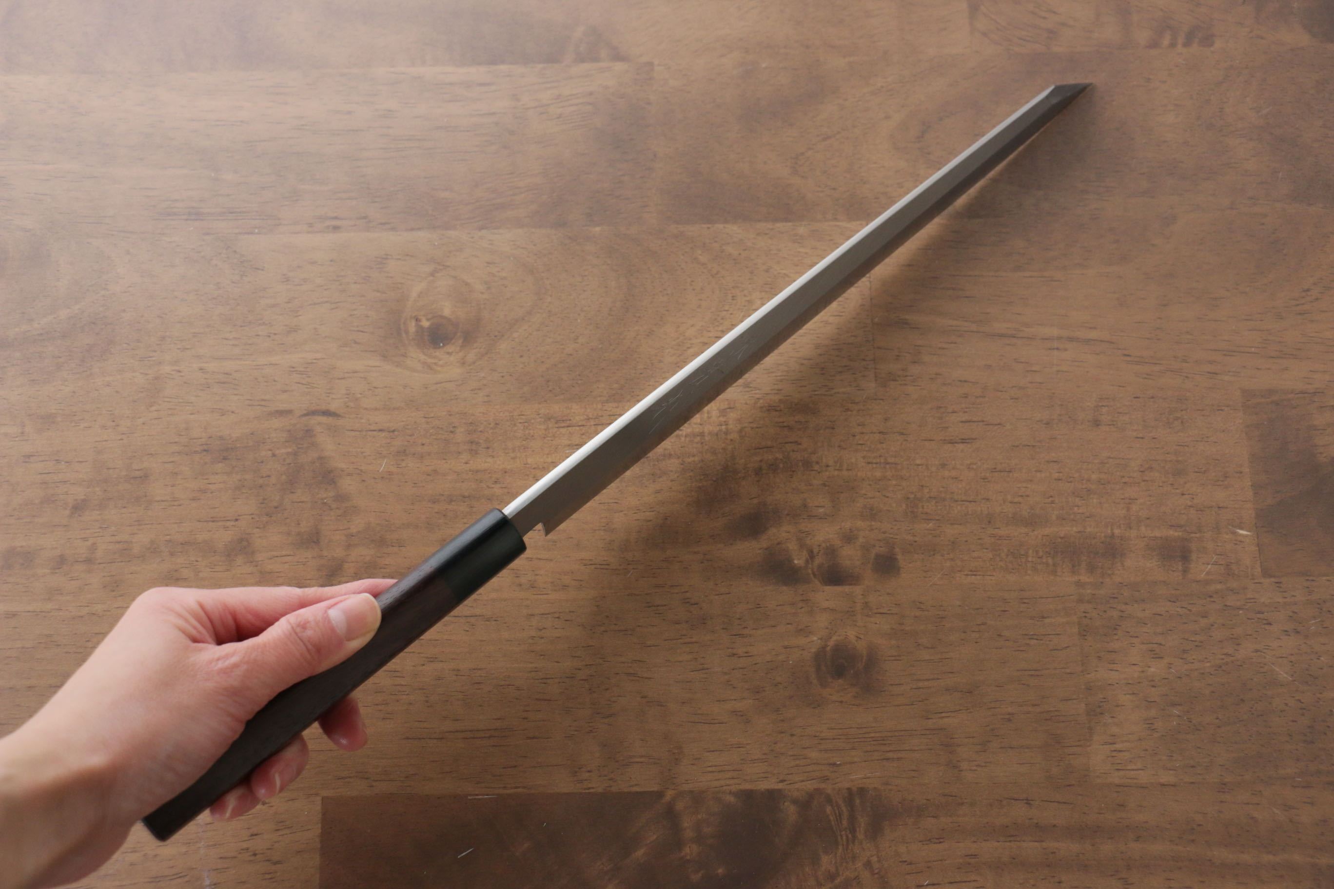 Premium Jikko Silver Steel No.3 Kiritsuke Yanagiba 270mm - Japanese Chef Knife with Shitan Handle for Sushi, Sashimi & Precision Cutting - Perfect for Professional Chefs & Home Cooking Enthusiasts