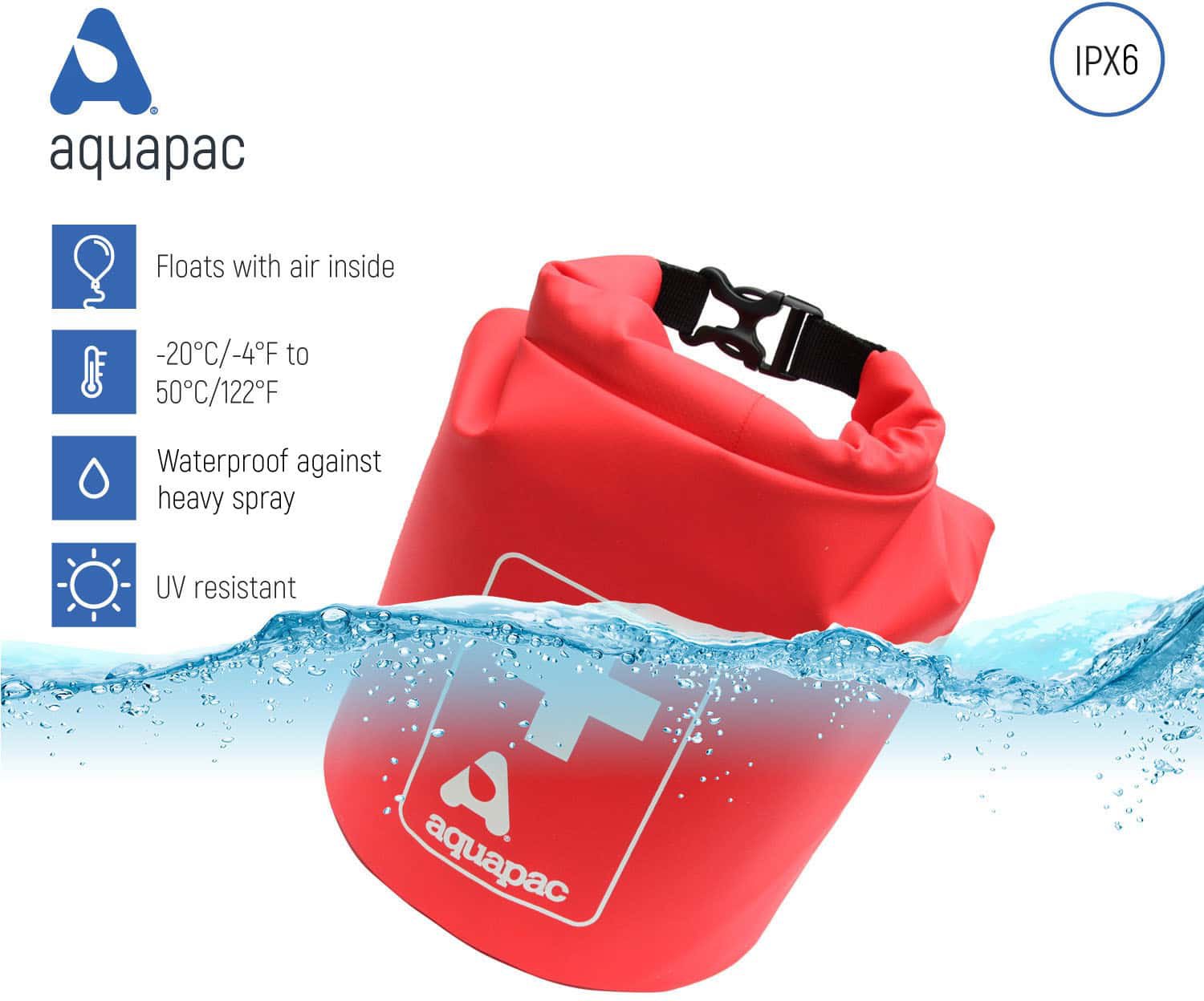 Waterproof First Aid Kit Bag 3L IPX6 Rated – Ideal for Hiking, Camping, and Emergency Preparedness