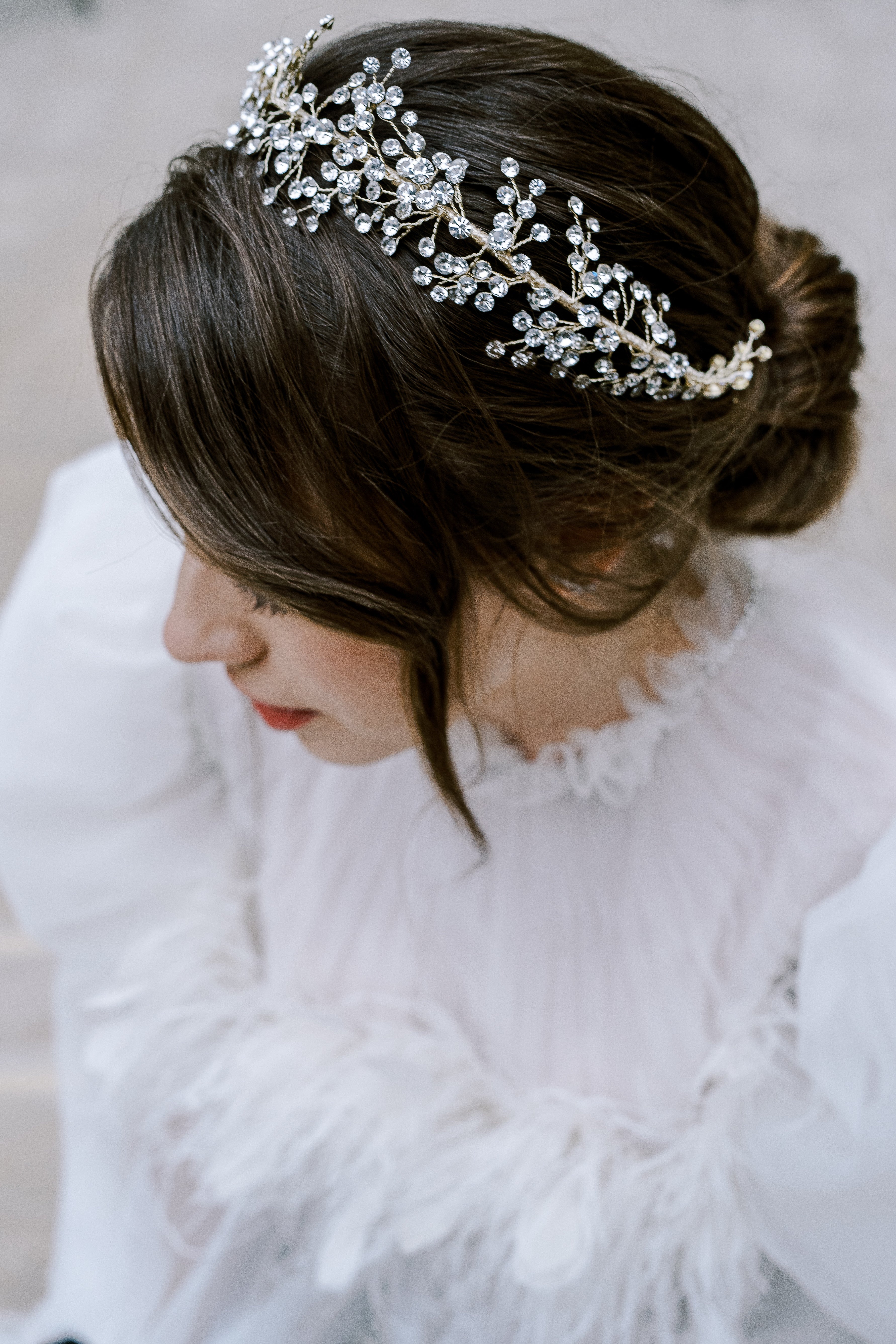 OPULENCE Austrian Crystal Bridal Headpiece - Elegant Wedding Hair Accessory for Brides, Bridesmaids & Prom | Perfect for Weddings, Formal Events & Special Occasions