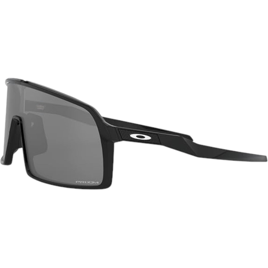 Oakley Sutro Sunglasses - Polished Black Frame with Prizm Black Lenses - UV Protection for Cycling, Running & Outdoor Sports