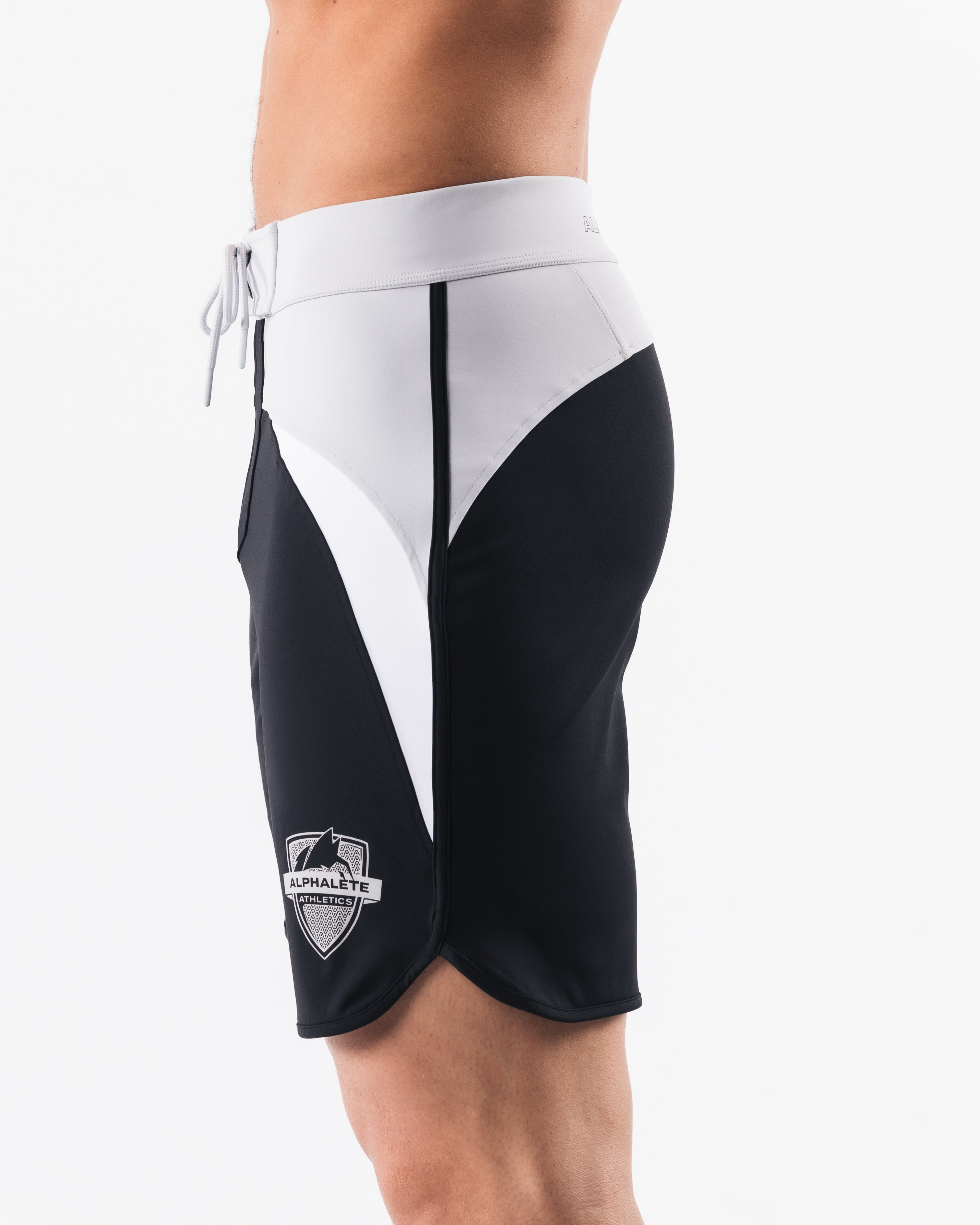 Premium Black Coin Crescent Boardshorts for Men - Quick-Dry Swim Trunks for Beach, Pool & Surfing | Comfortable & Stylish Swimwear
