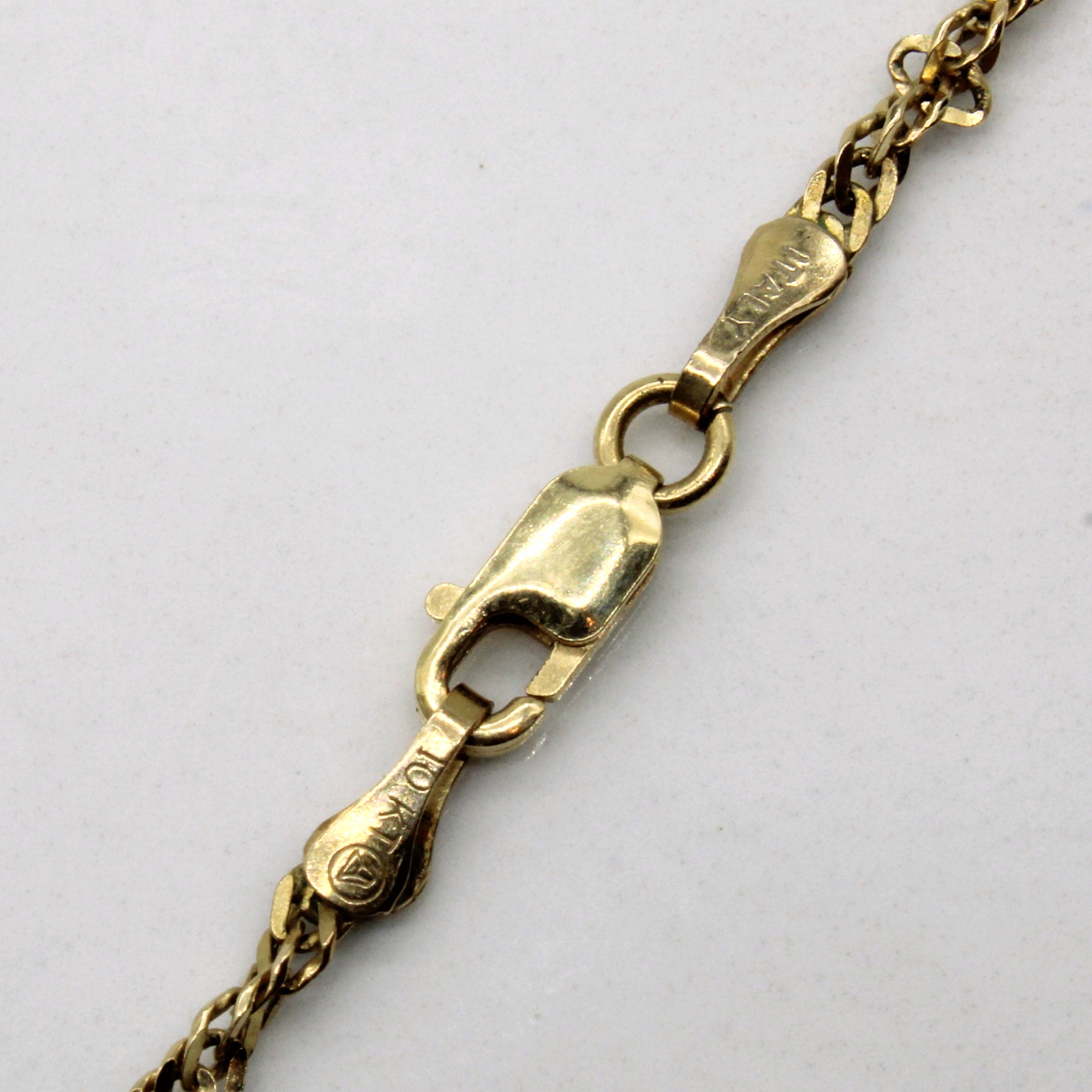 10K Yellow Gold Rope Chain Necklace for Women - 16 Inch Solid Gold Rope Chain - Perfect for Layering, Gifting & Everyday Wear