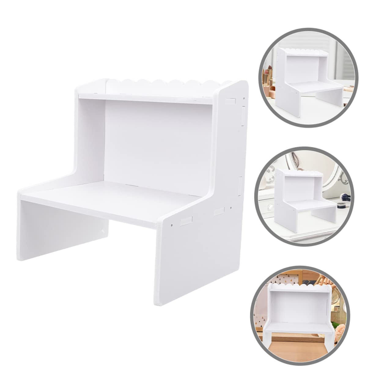 2-Tier Space Saving Makeup Organizer for Bathroom Vanity - Perfect for Cosmetics Storage & Countertop Organization