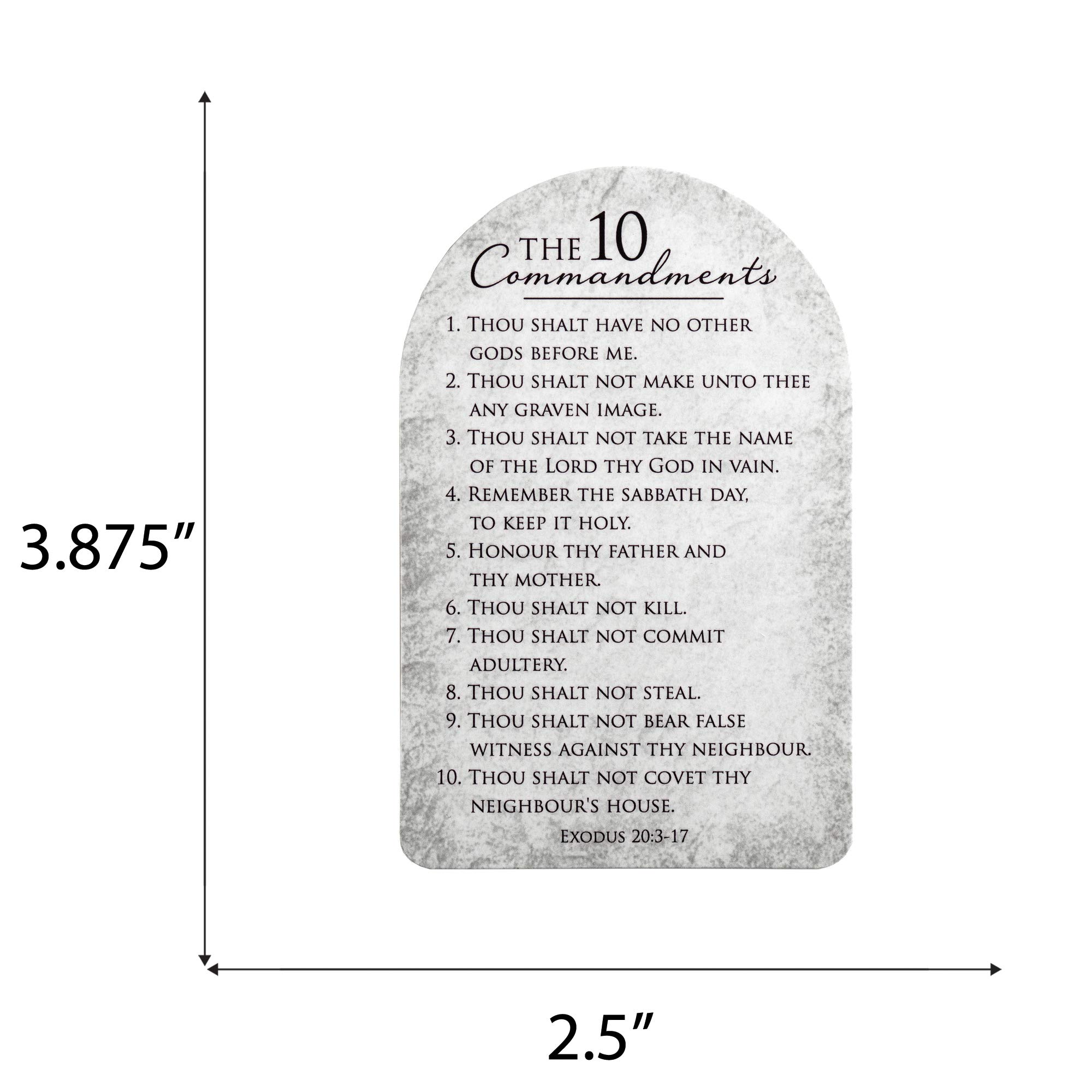 Dickson's The 10 Commandments Textured White 2.5
