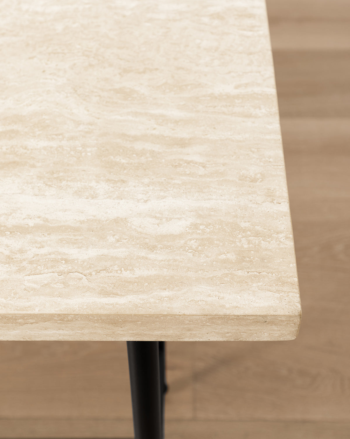 Elegant Travertine Console Table - Natural Stone Entryway Furniture for Living Room, Hallway & Foyer Decor