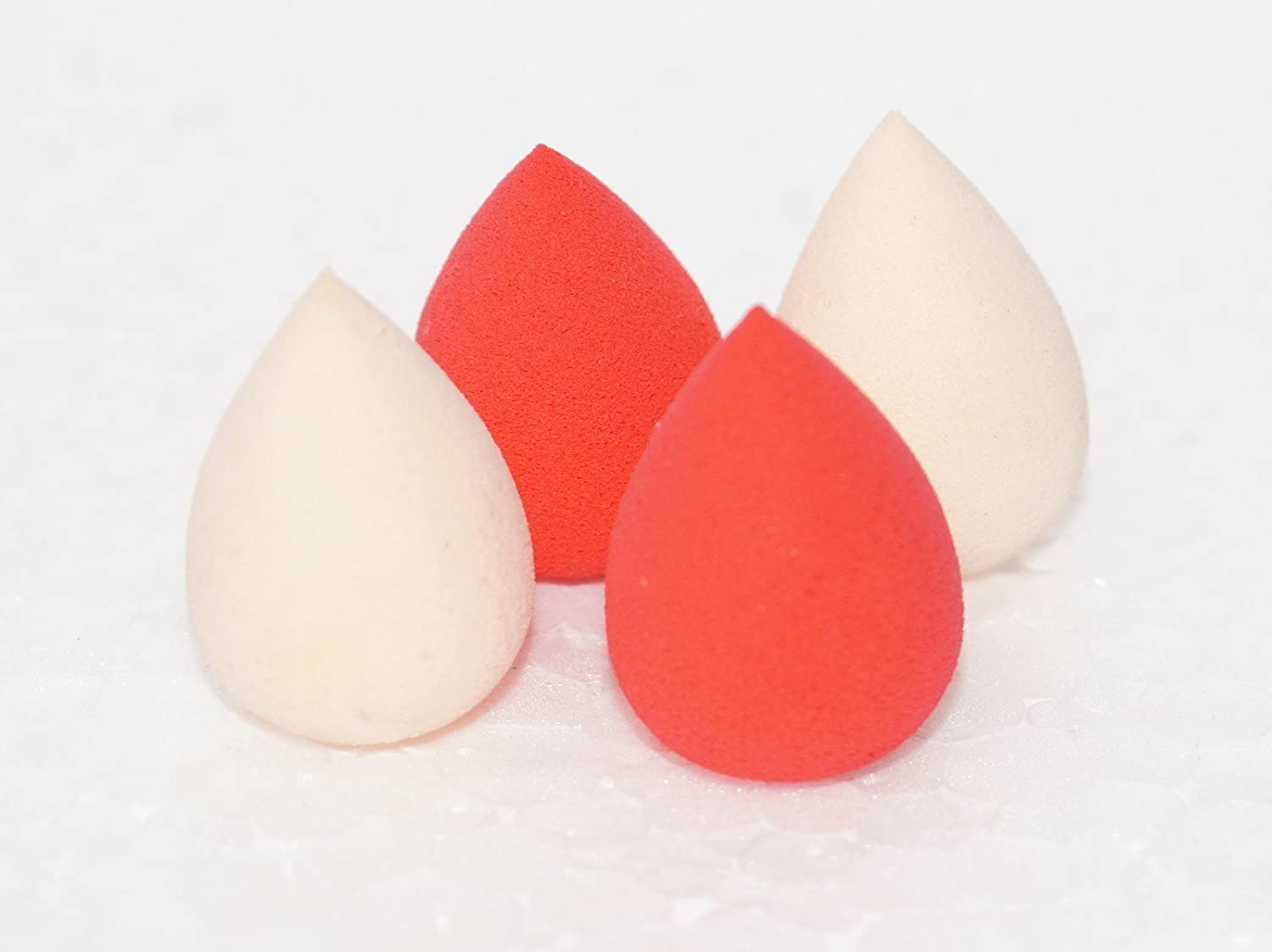 Liv'Oliv Water Drop Beauty Blending Sponge - Mini Powder Puff for Flawless Makeup Application (Set of 2) | Perfect for Liquid Foundation, Concealer & Setting Powder