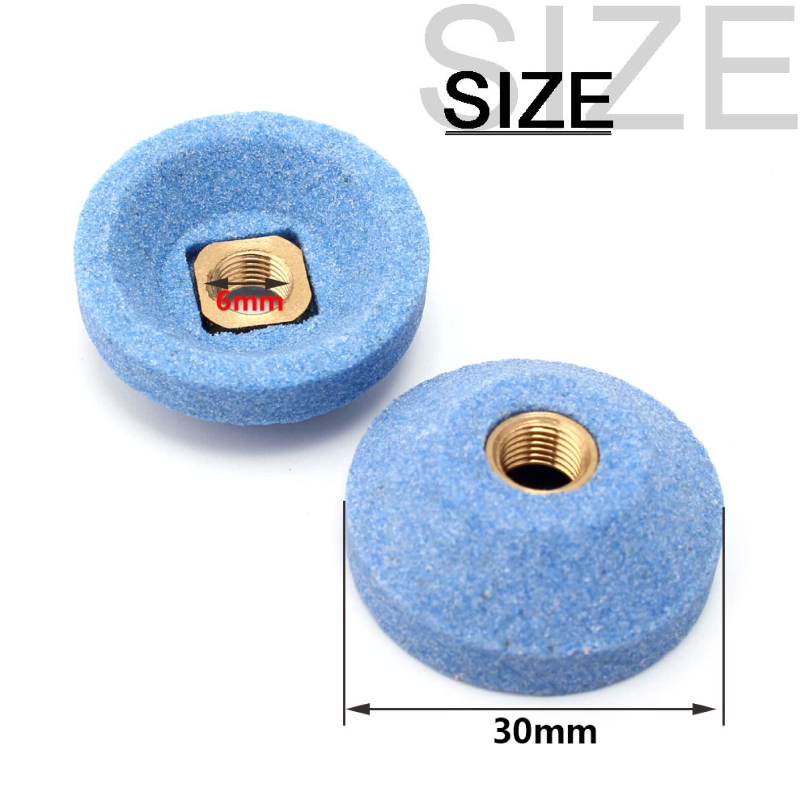 10PCS 30mm Abrasive Grinding Discs for Angle Grinder - 80/120/150 Grit - Metalworking & Polishing - Perfect for DIY, Auto Repair & Woodworking Projects