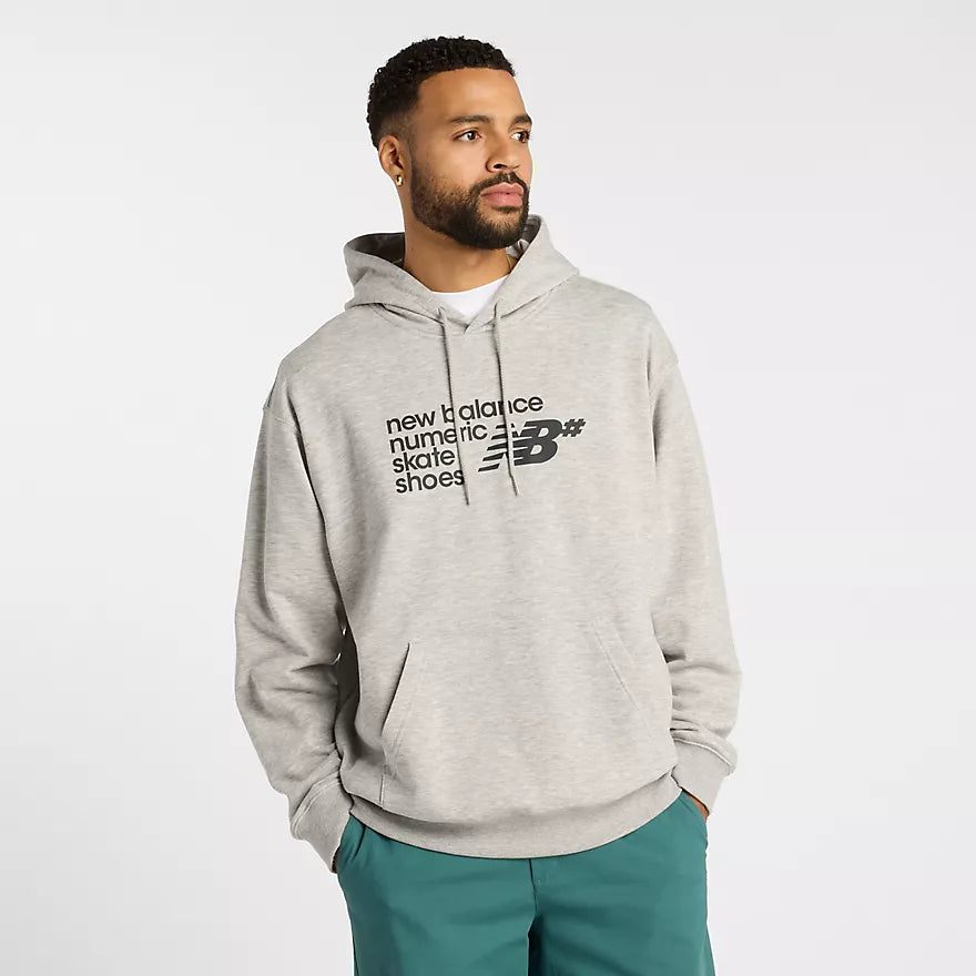 New Balance Numeric French Terry Hoodie for Men - Comfortable & Stylish Pullover Sweatshirt - Perfect for Skateboarding, Gym & Casual Wear